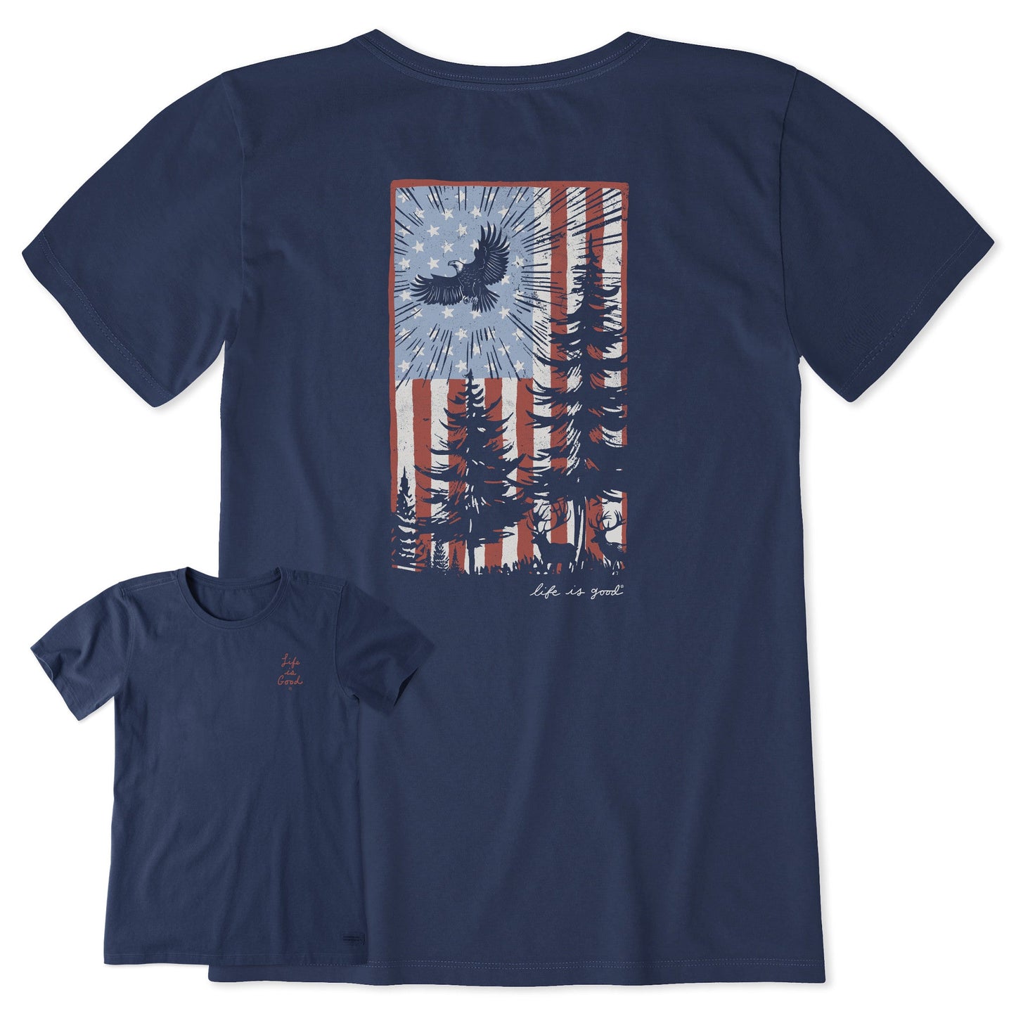 Women's Pine Tree Flag Short Sleeve Tee