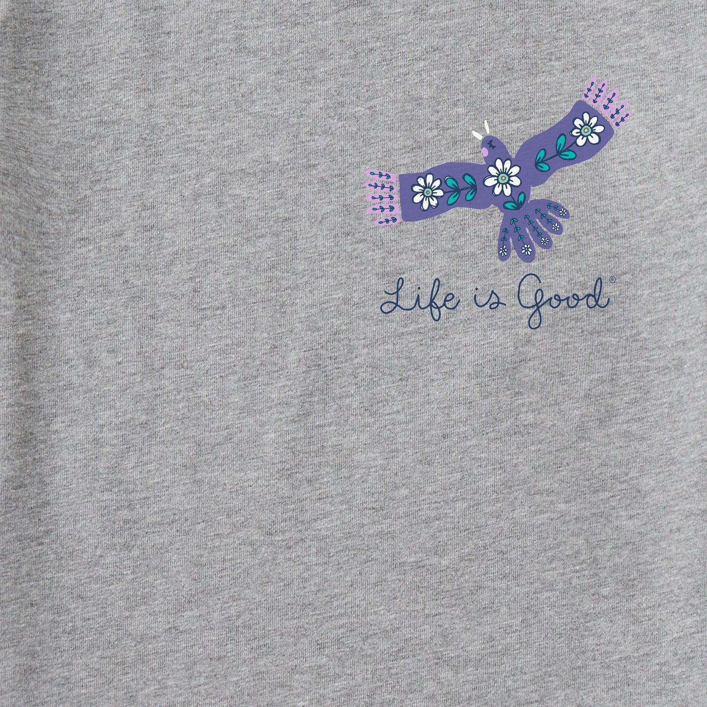Women's Every Little Thing Bird and Mountains Short Sleeve Crusher Tee