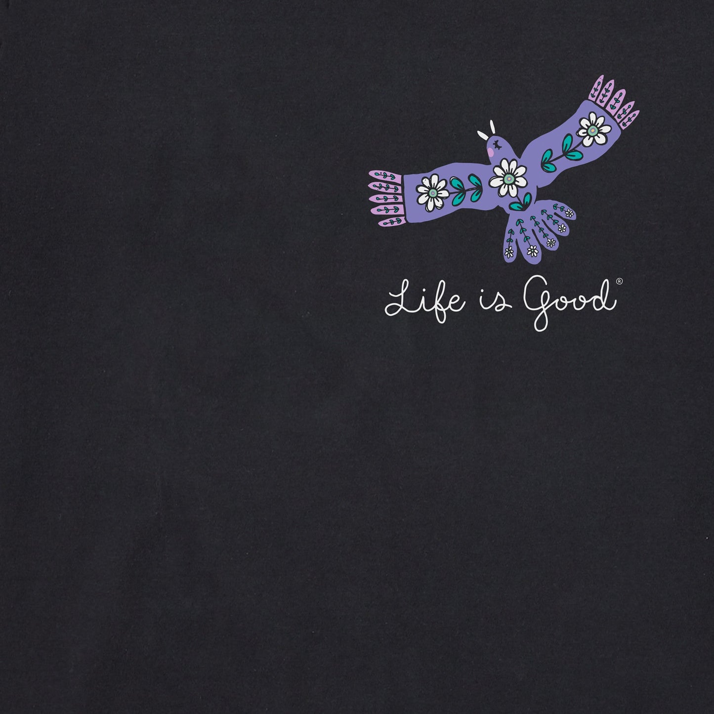 Women's Every Little Thing Bird and Mountains Short Sleeve Crusher Tee