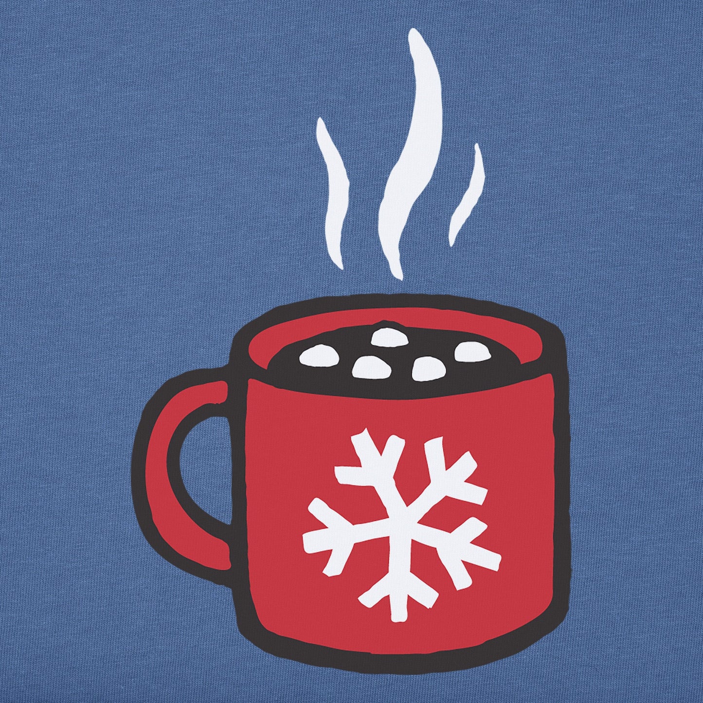 Women's Snowflake Cocoa Long Sleeve Crusher Tee