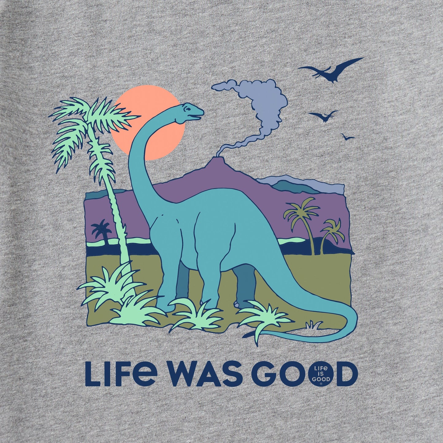 Women's Dinosaur Life was Good Short Sleeve Crusher Tee