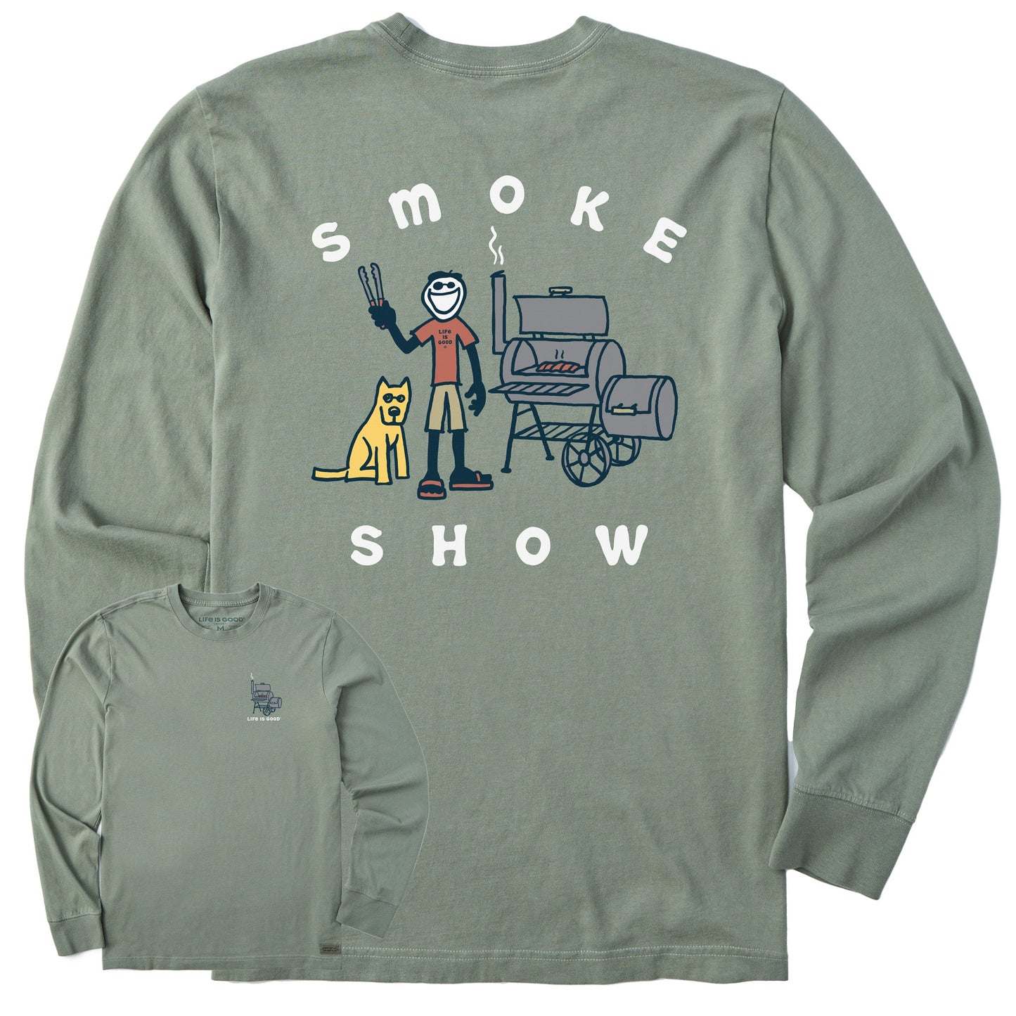 Men's Jake & Rocket Smoker Long Sleeve Crusher Tee