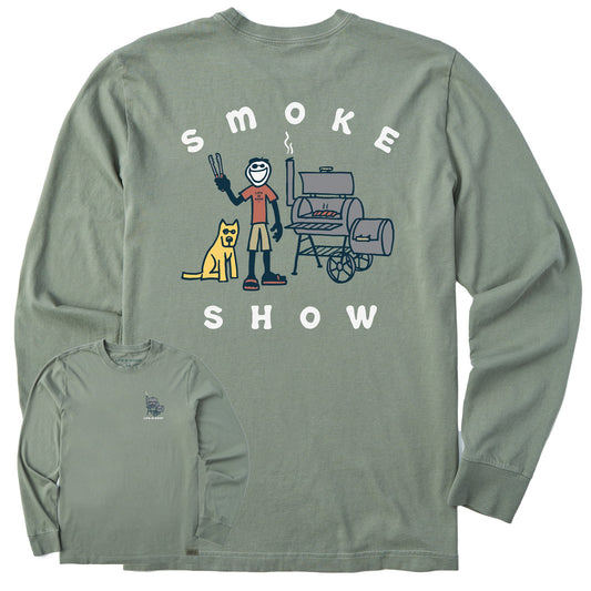 Men's Jake & Rocket Smoker Long Sleeve Crusher Tee