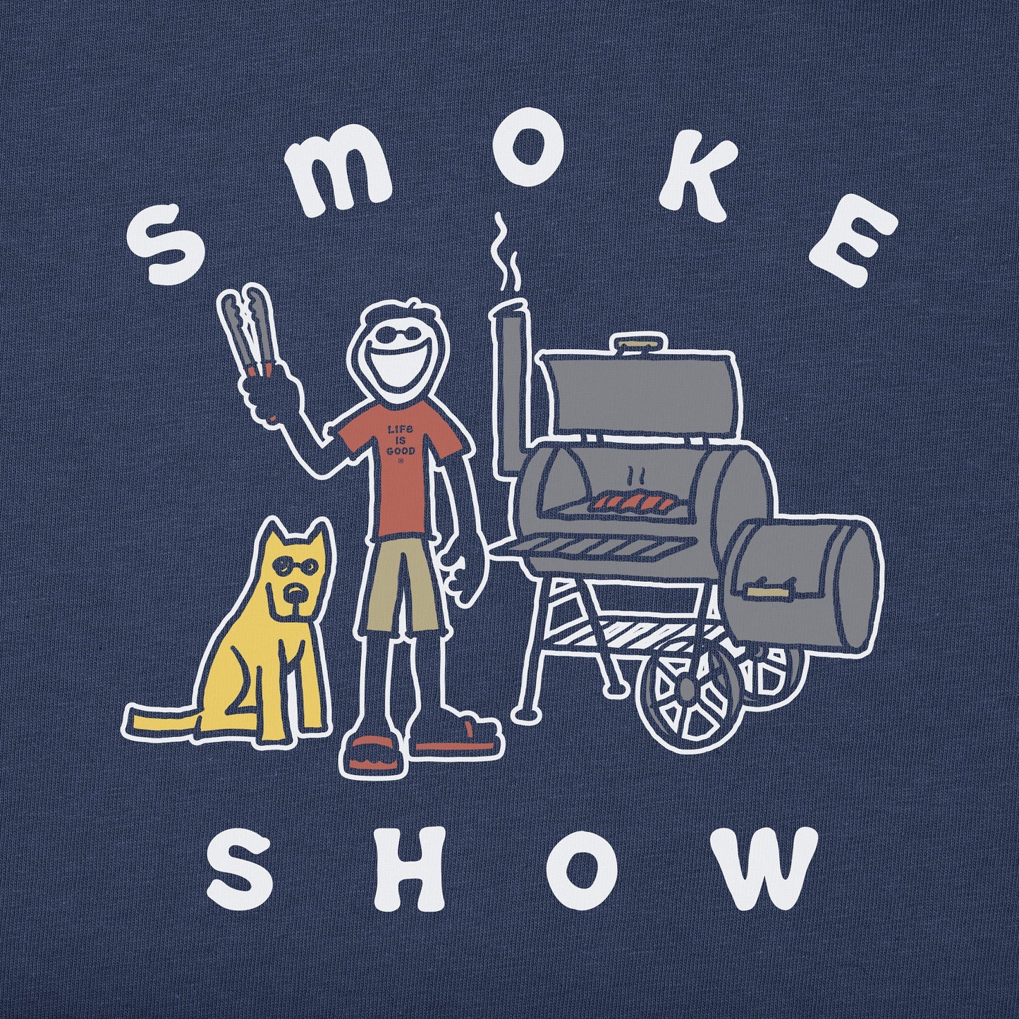 Men's Jake & Rocket Smoker Long Sleeve Crusher Tee