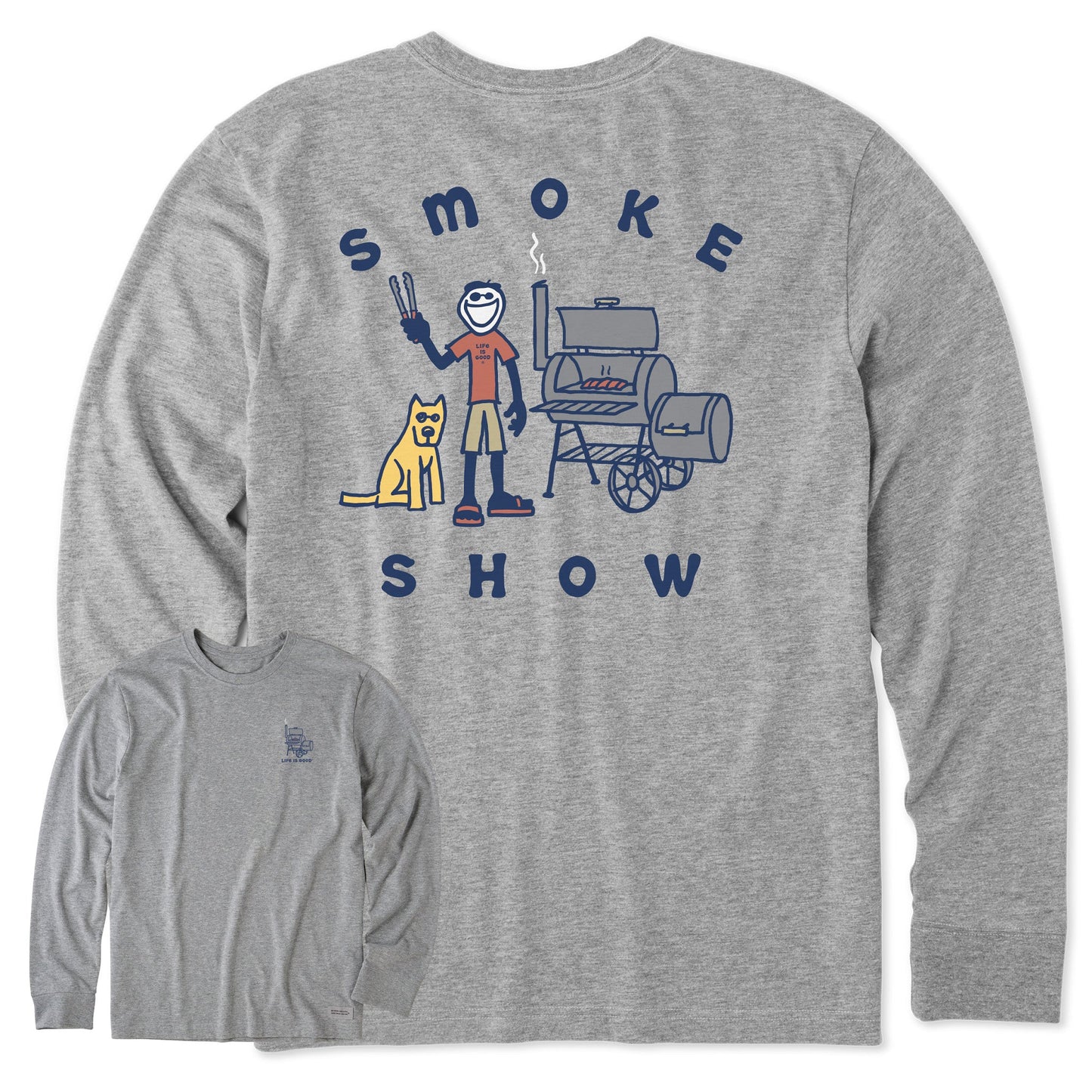 Men's Jake & Rocket Smoker Long Sleeve Crusher Tee