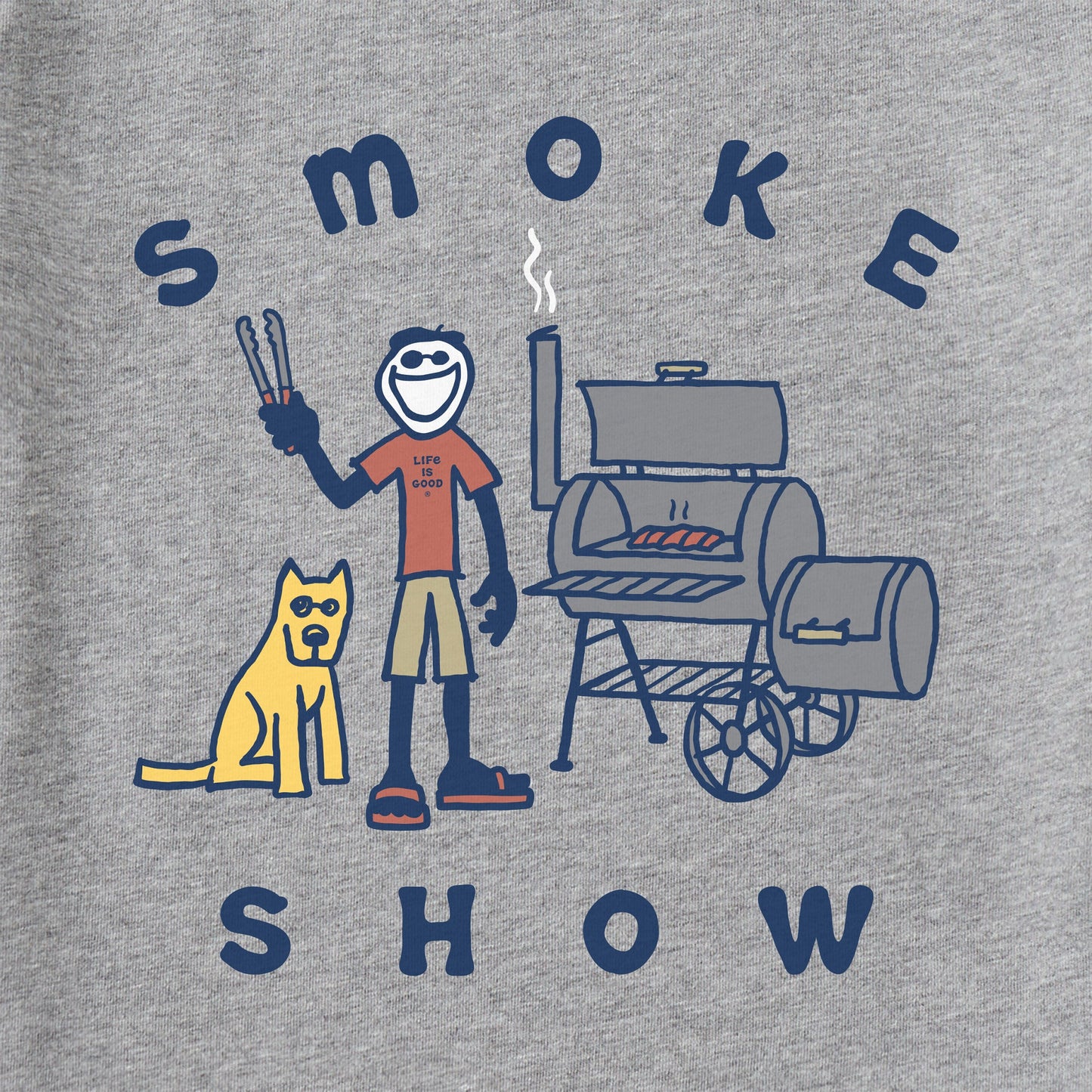 Men's Jake & Rocket Smoker Long Sleeve Crusher Tee