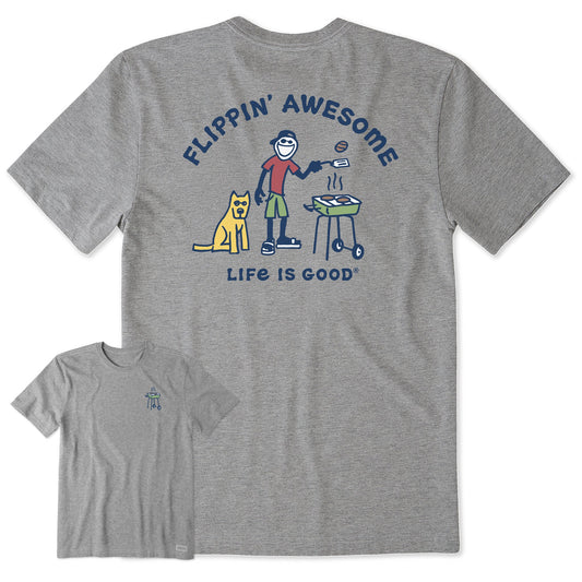 Men's Flippin' Awesome Short Sleeve Crusher Tee
