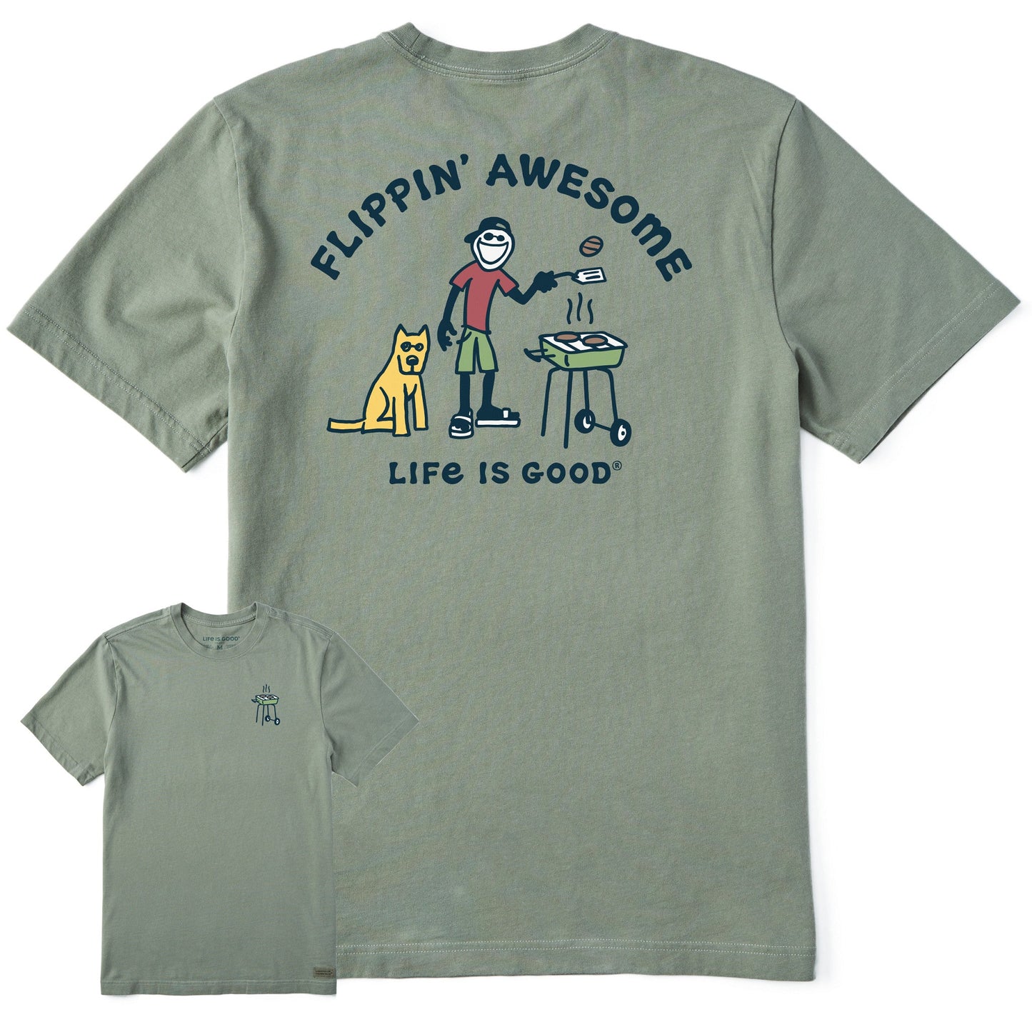 Men's Flippin' Awesome Short Sleeve Crusher Tee