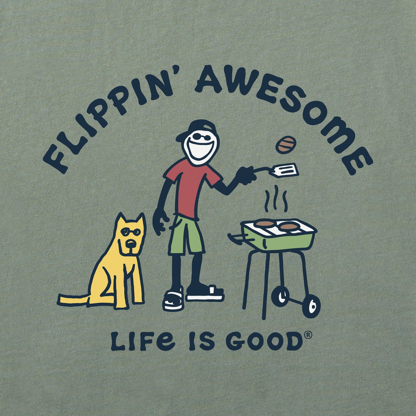 Men's Flippin' Awesome Short Sleeve Crusher Tee
