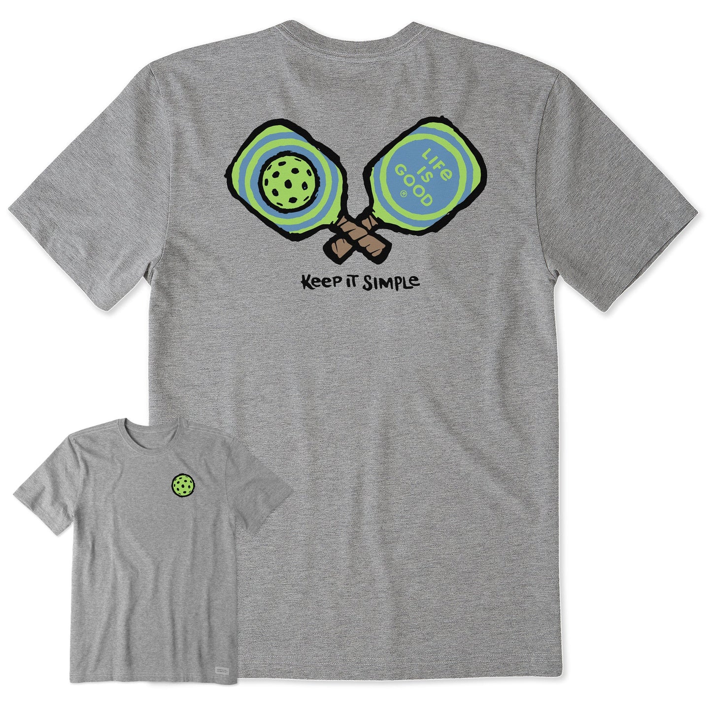 Men's Keep It Simple Pickleball Short Sleeve Crusher Tee