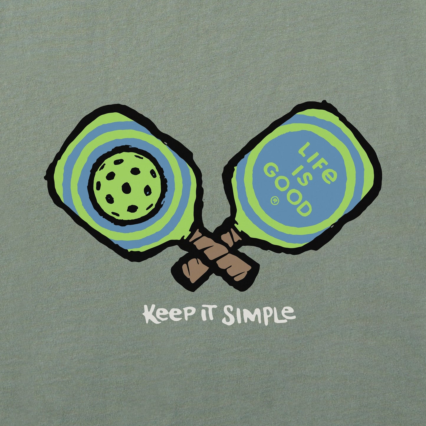 Men's Keep It Simple Pickleball Short Sleeve Crusher Tee
