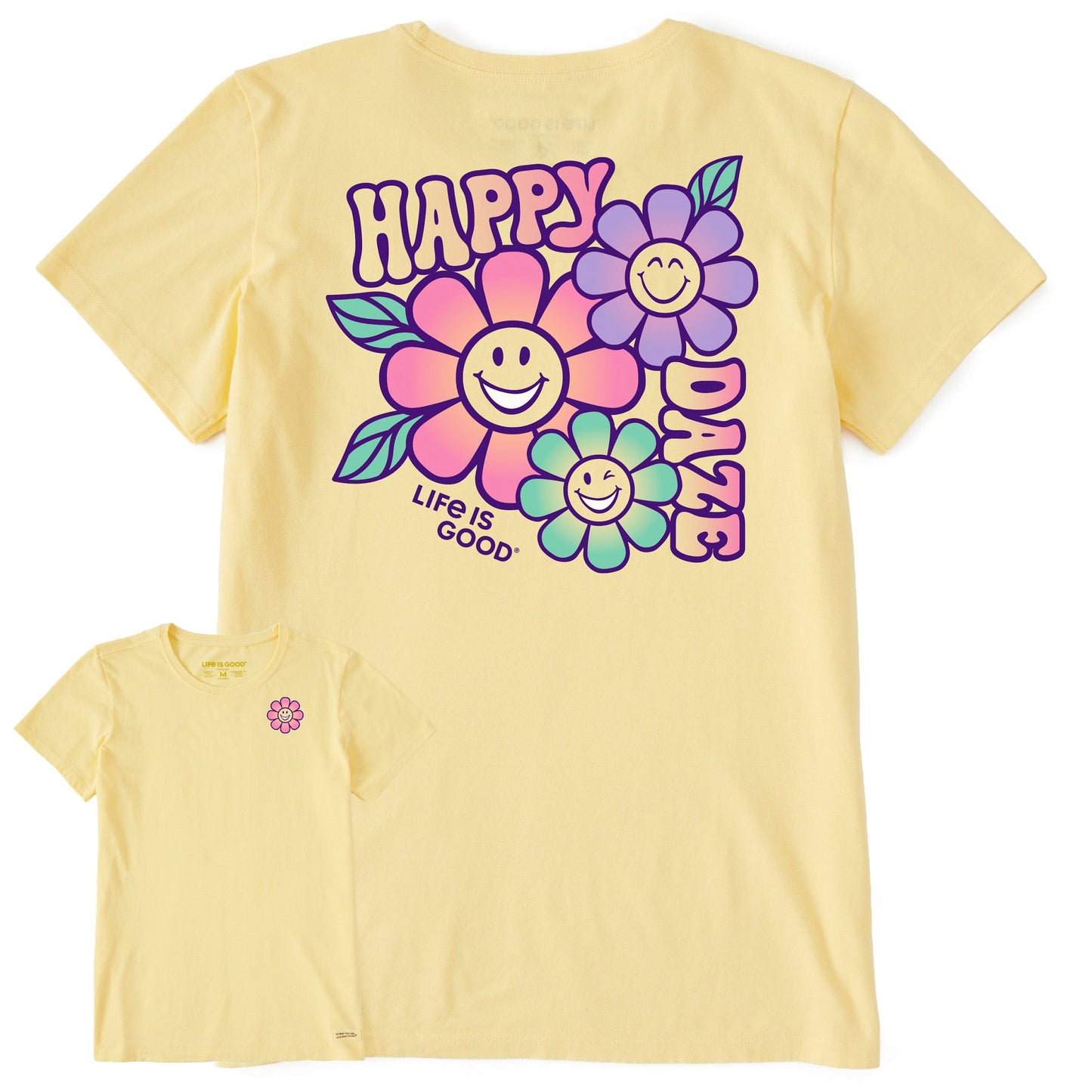 Women's Happy Daze Short Sleeve Crusher Tee