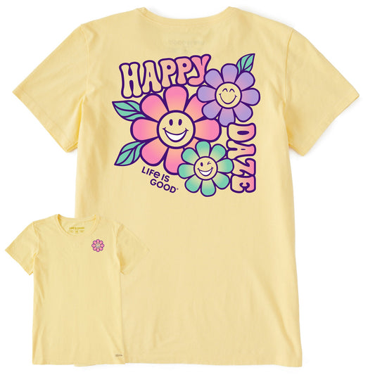 Women's Happy Daze Short Sleeve Crusher Tee