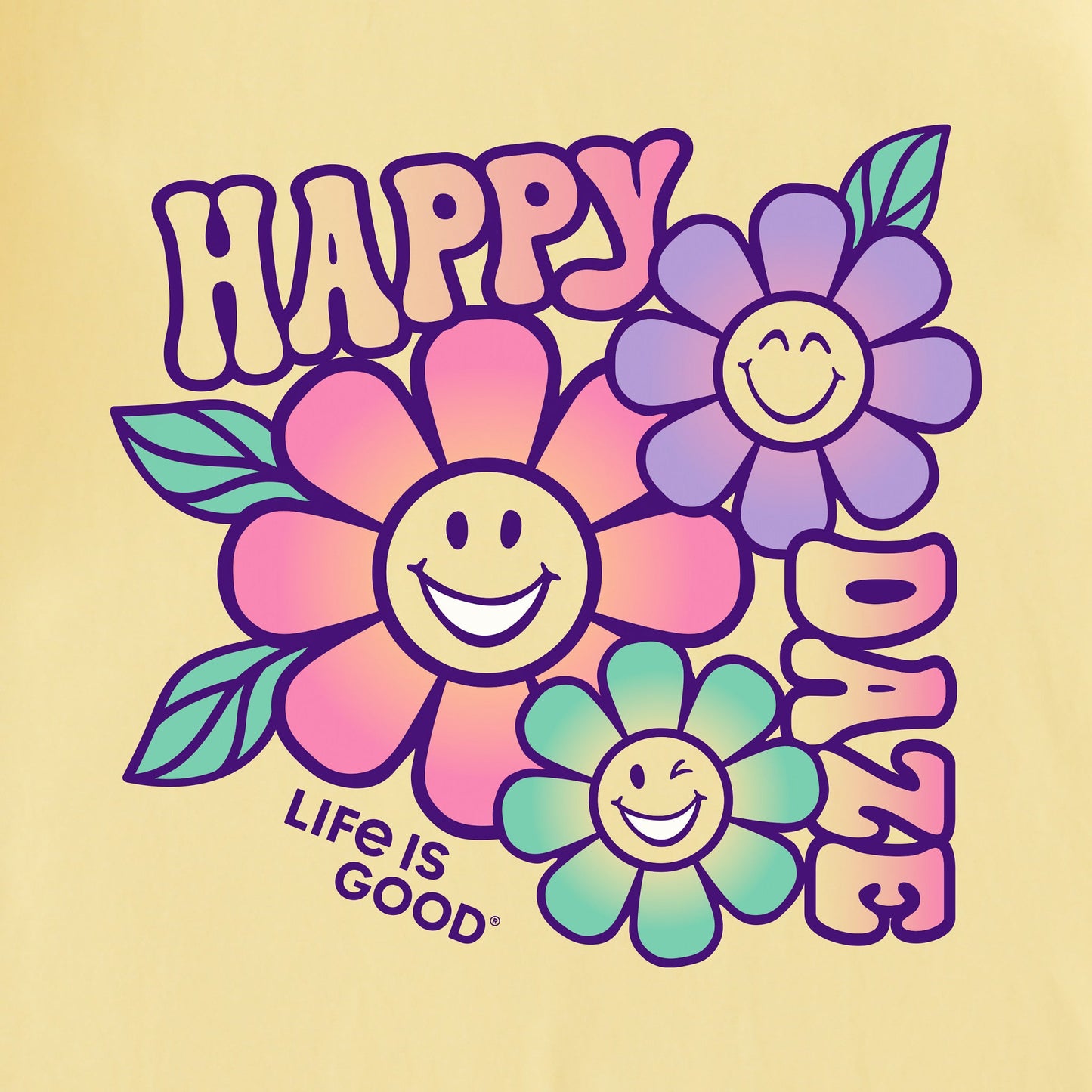 Women's Happy Daze Short Sleeve Crusher Tee