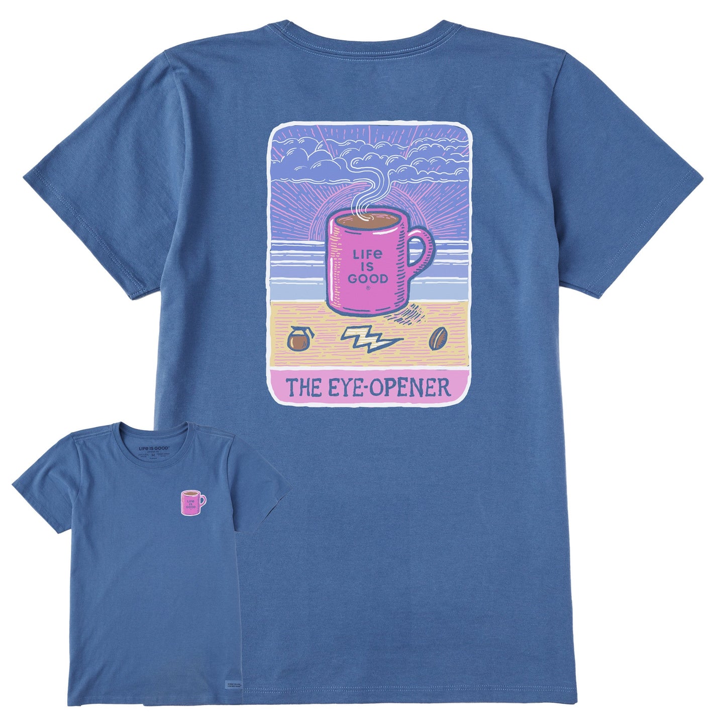 Women's Coffee Eye-Opener Tarot Short Sleeve Tee