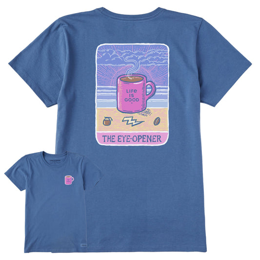 Women's Coffee Eye-Opener Tarot Short Sleeve Tee