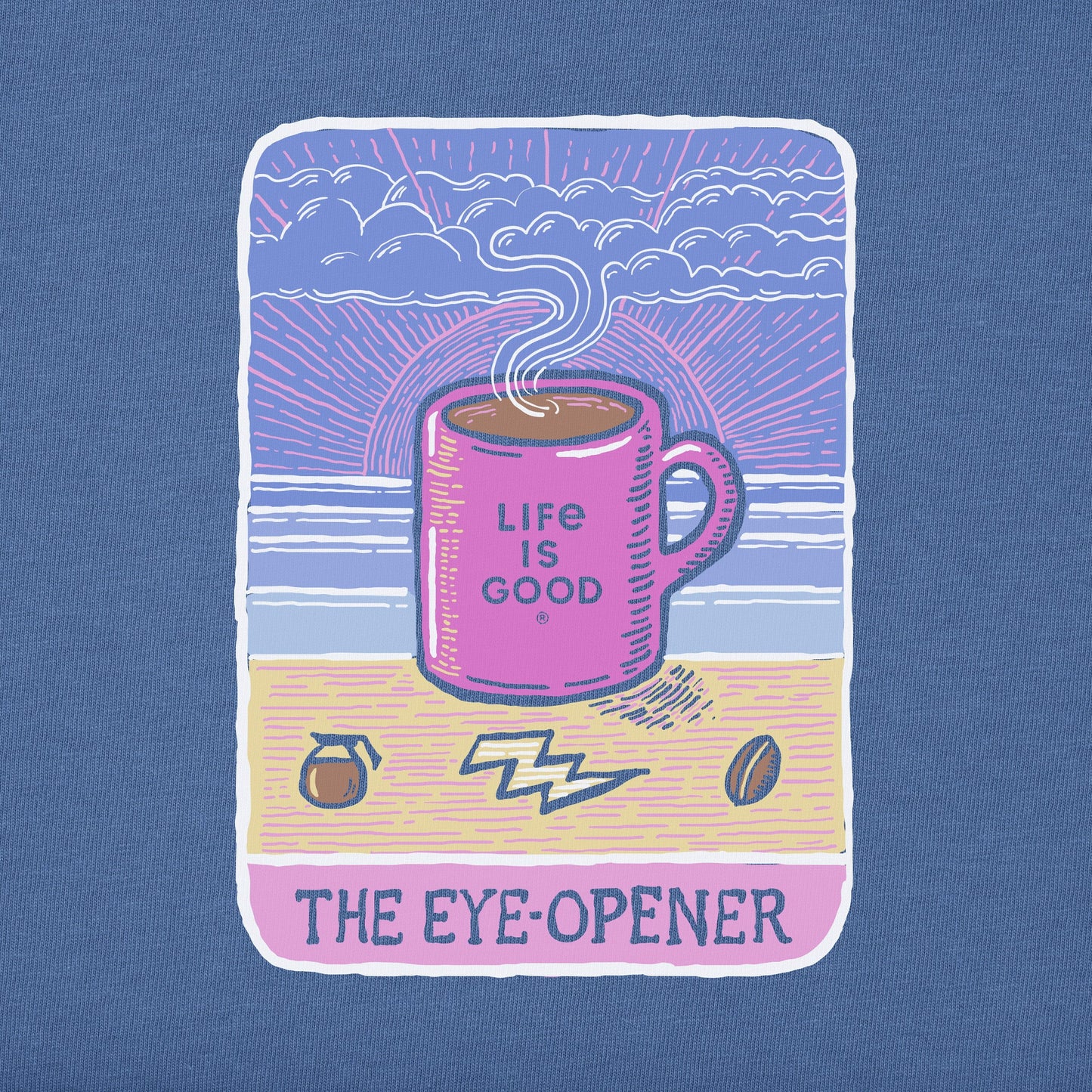 Women's Coffee Eye-Opener Tarot Short Sleeve Tee