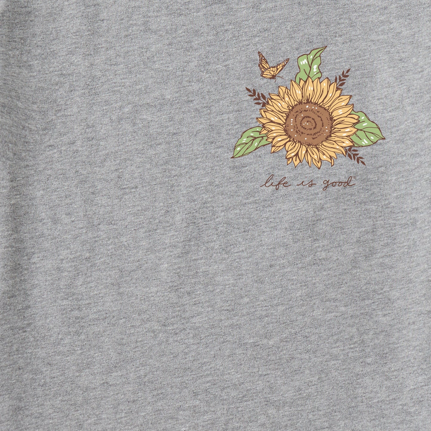 Women's Sunflowers & Monarchs Short Sleeve Crusher Tee