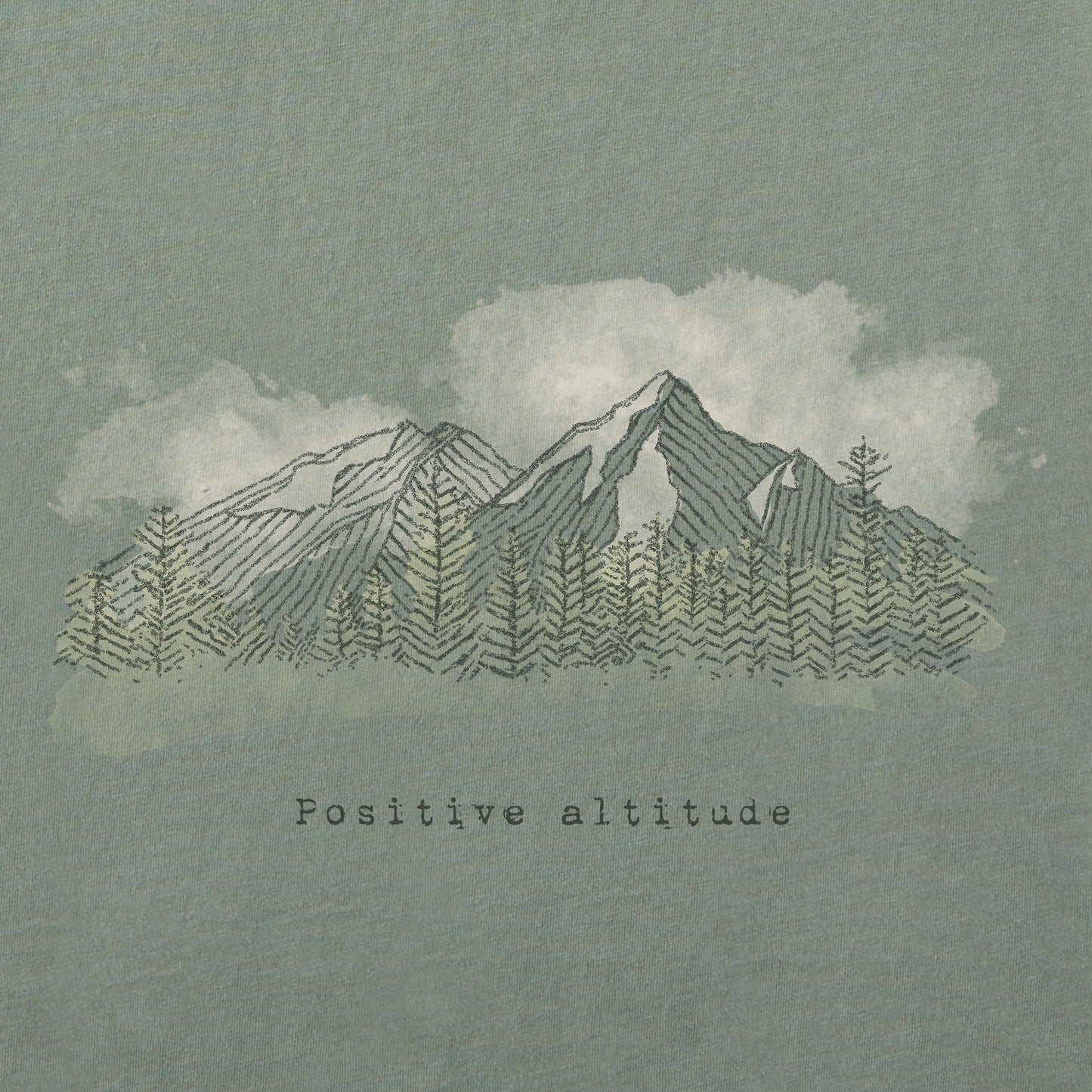 Men's Positive Altitude Mountains Short Sleeve Crusher Tee