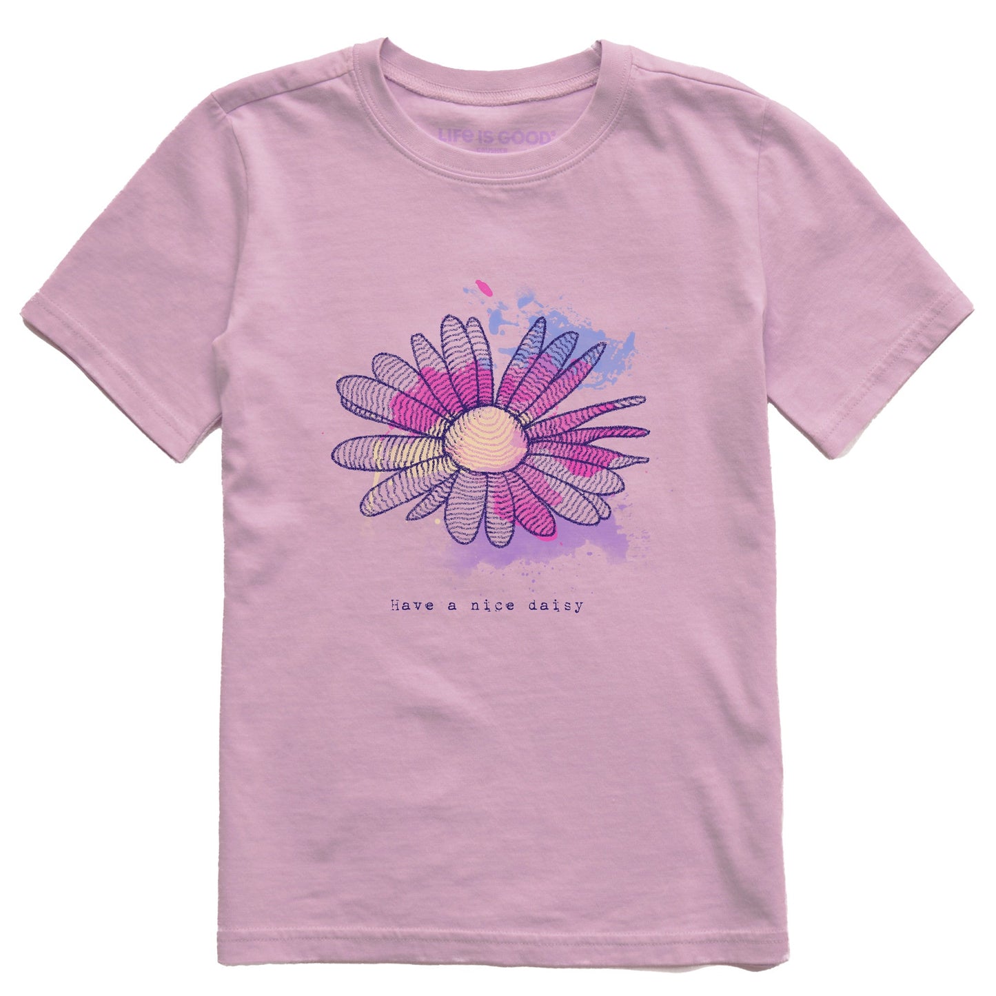 Kids Fineline Have a Nice Daisy Short Sleeve Crusher Tee