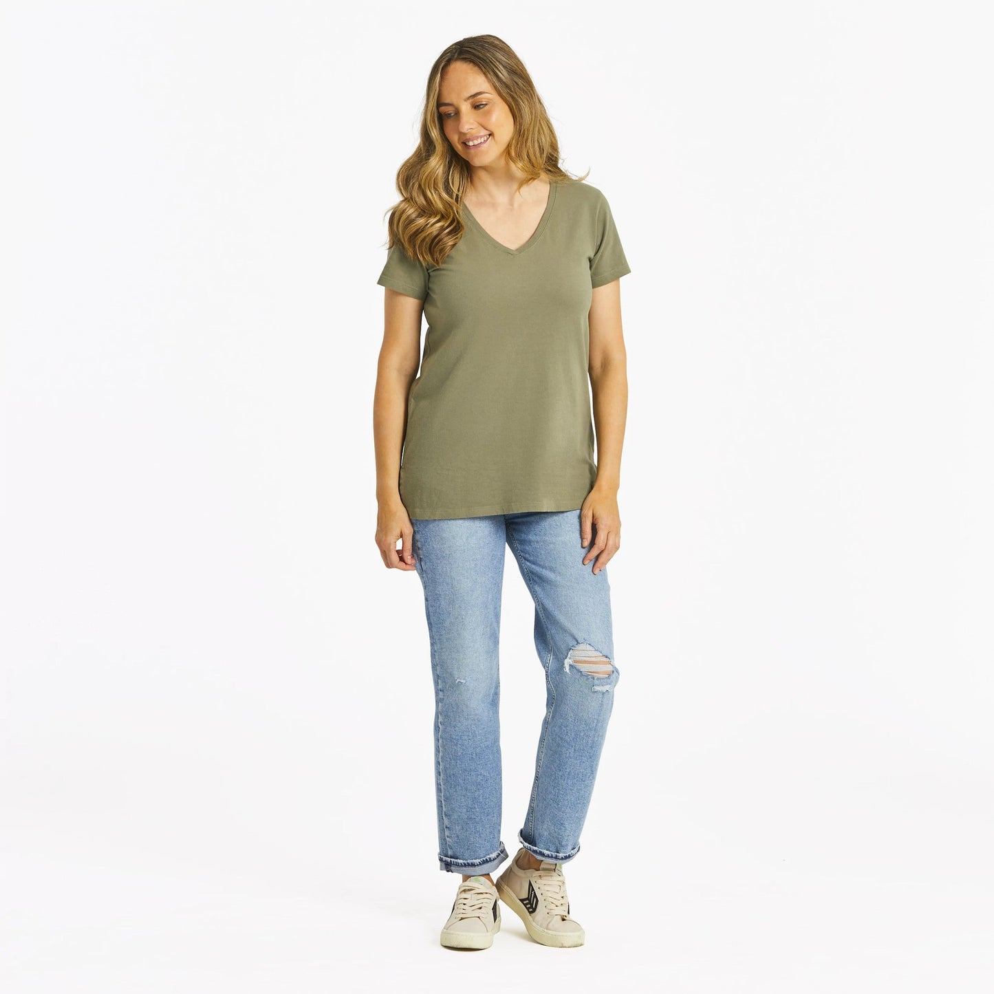 Women's Solid Crusher-LITE Vee Tunic