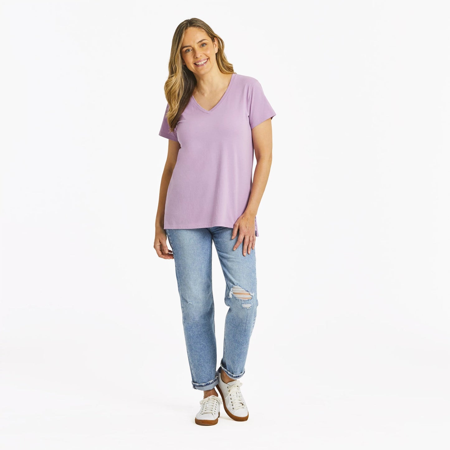 Women's Solid Crusher-LITE Vee Tunic