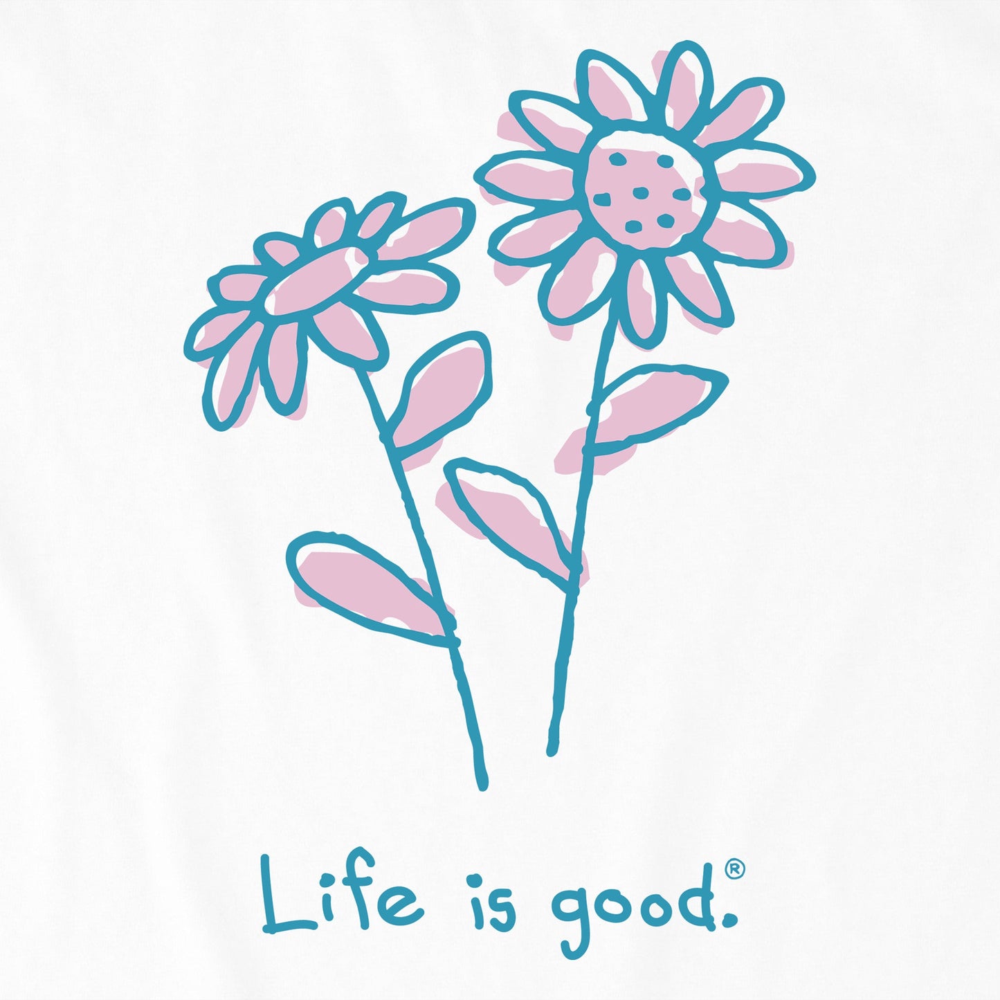 Women's Quirky Daisies Short Sleeve Crusher Vee