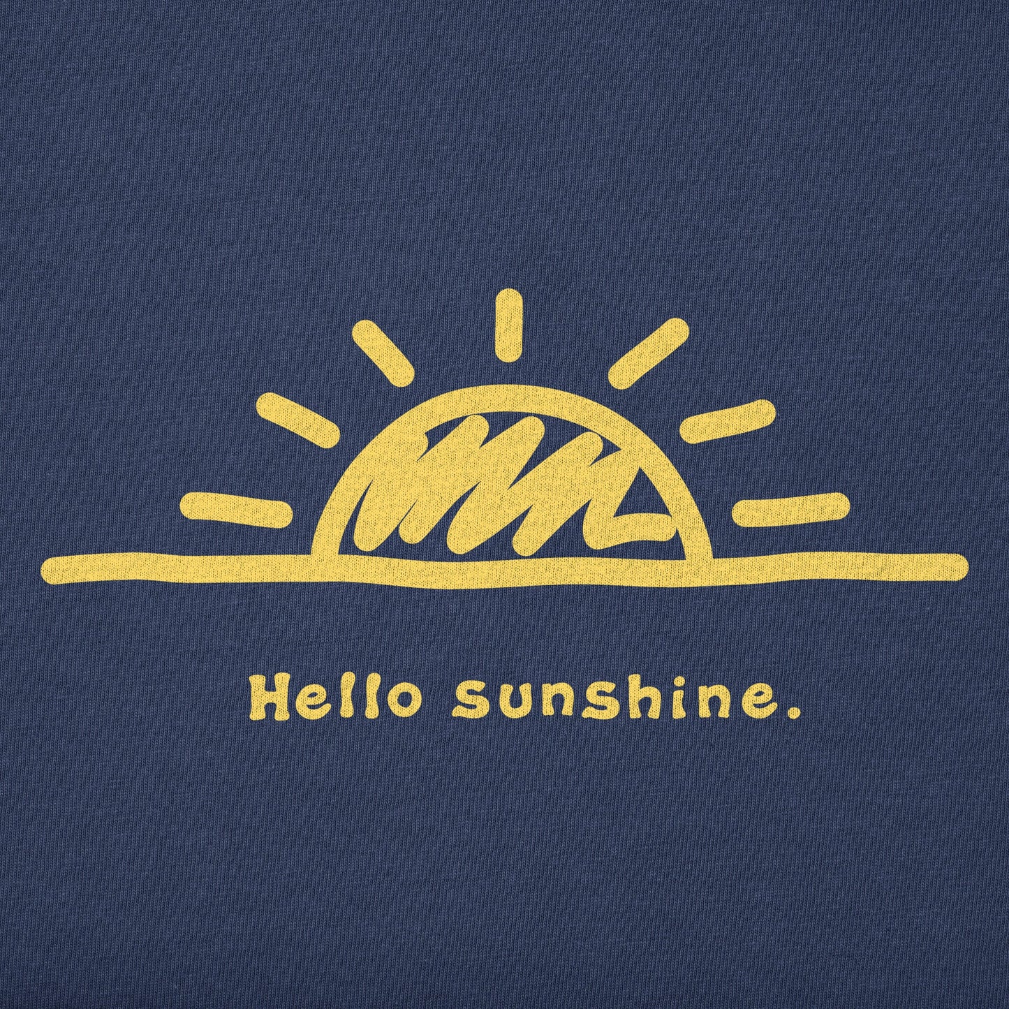 Women's Vintage Hello Sunshine Short Sleeve Crusher Vee