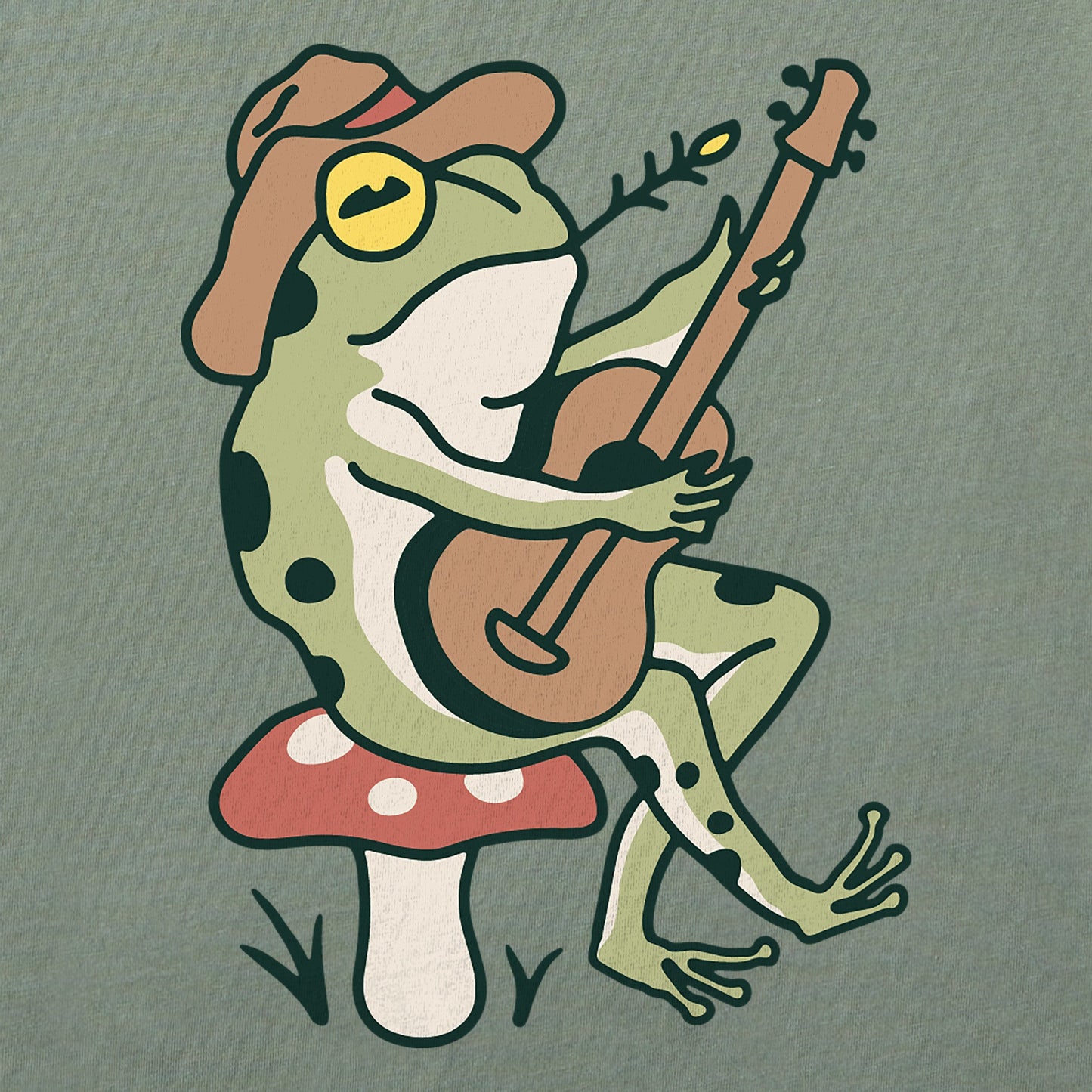 Women's Frog Guitar Short Sleeve Tee