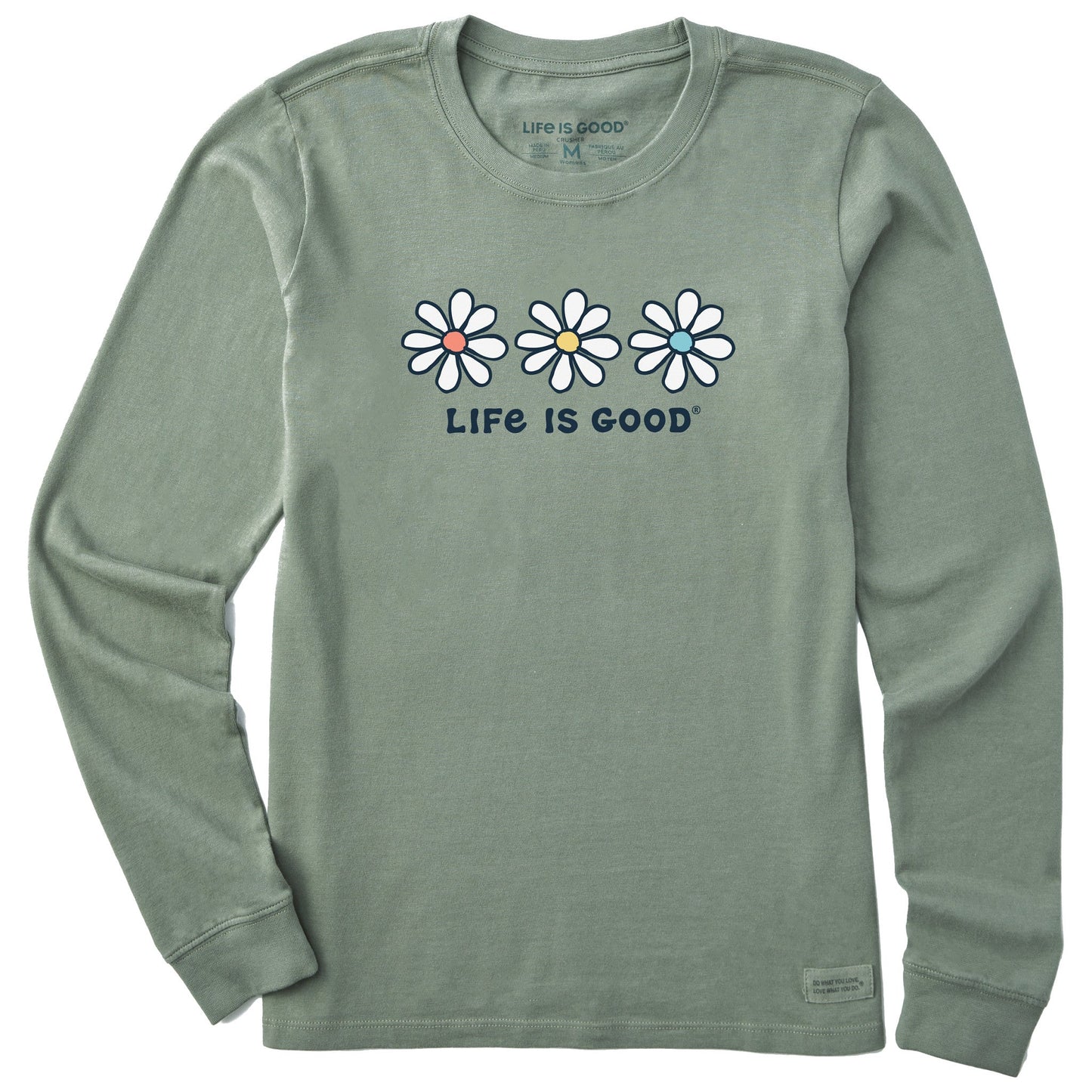Women's 3 Daisies Long Sleeve Crusher Tee