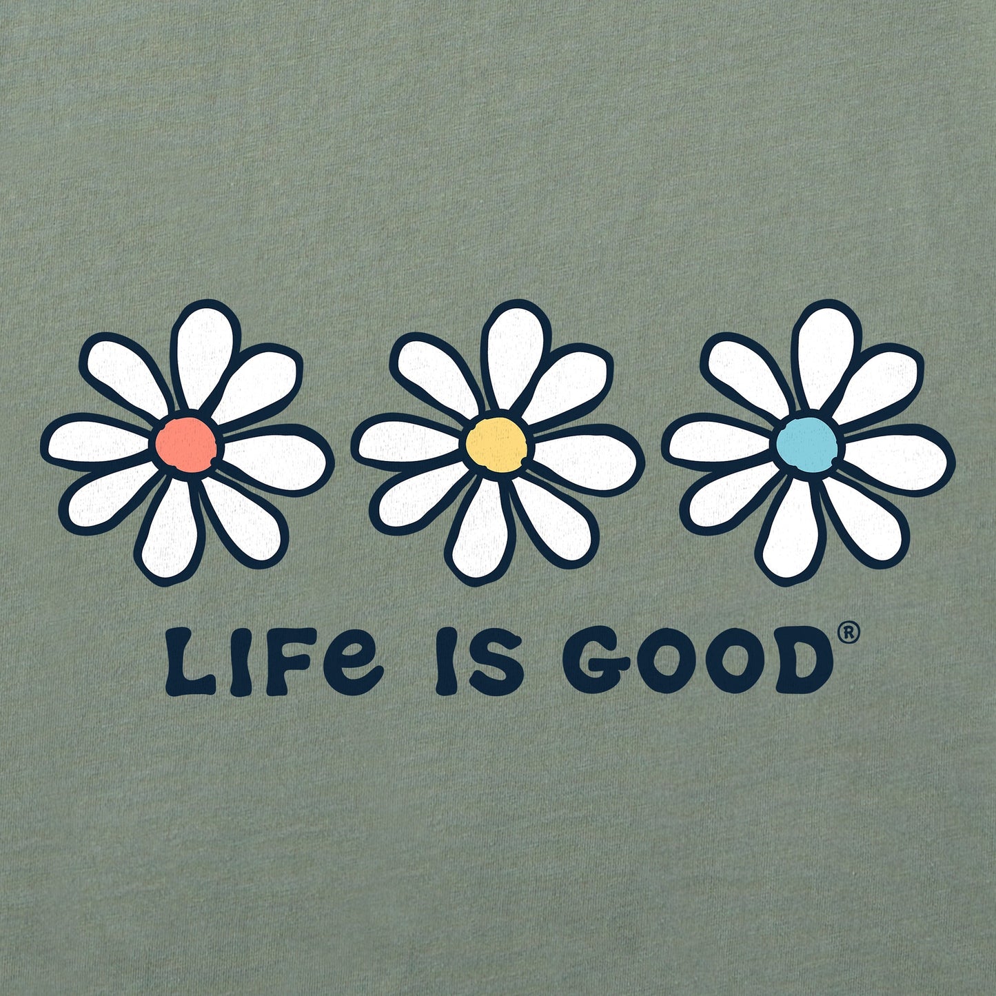 Women's 3 Daisies Long Sleeve Crusher Tee