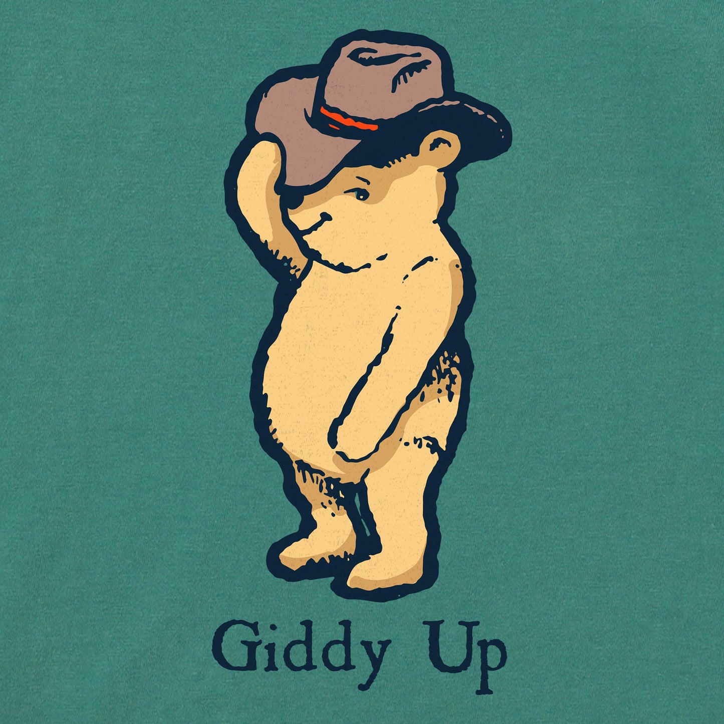 Women's Giddy Up Winnie Short Sleeve Crusher Boxy Tee