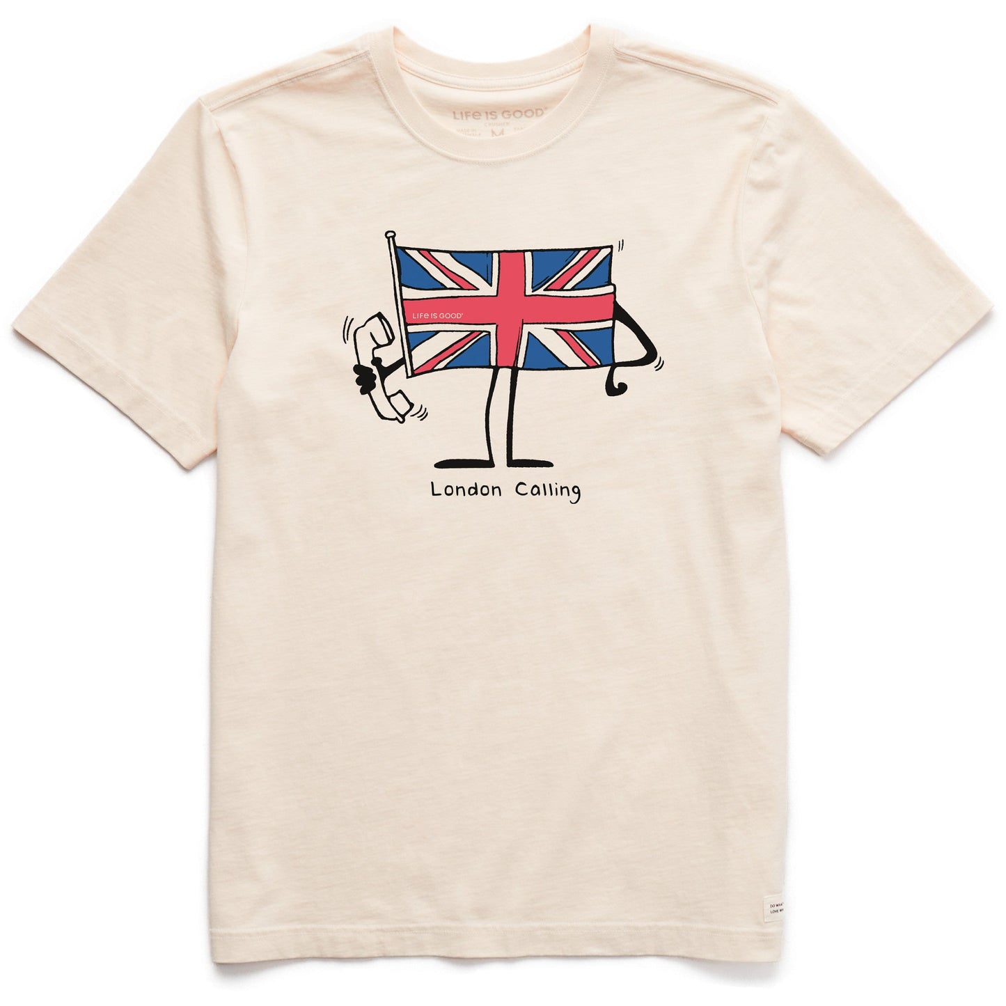 Men's London Calling Flag Short Sleeve Crusher Tee