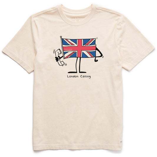 Men's London Calling Flag Short Sleeve Crusher Tee