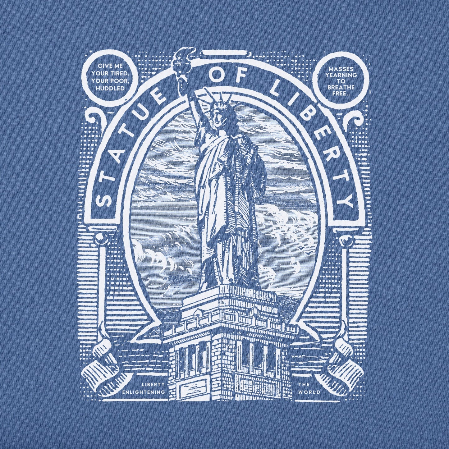 Men's Statue of Liberty Stamp Short Sleeve Crusher-LITE Tee
