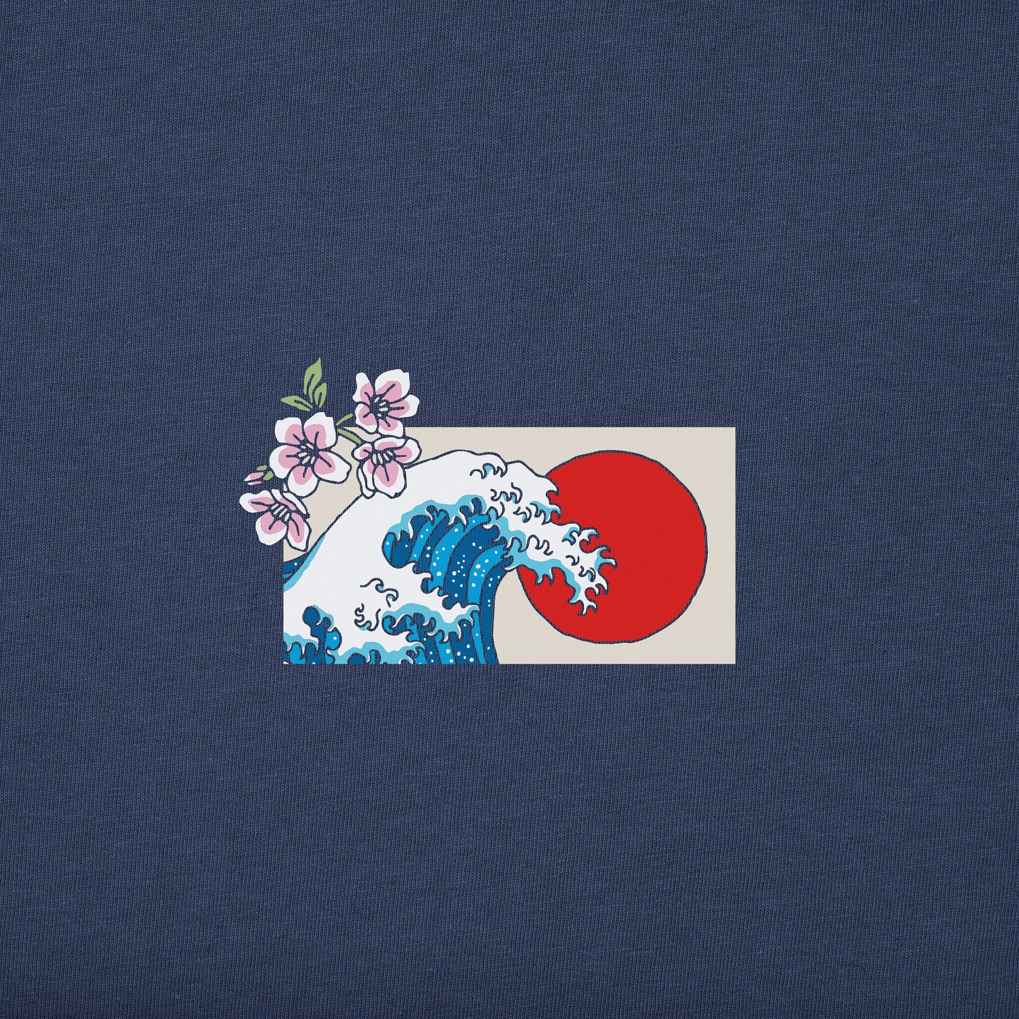 Men's Tokyo Japan Cherry Blossom Wave Short Sleeve Tee