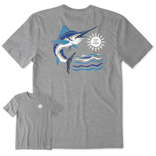 Men's Woodcut Marlin Short Sleeve Tee