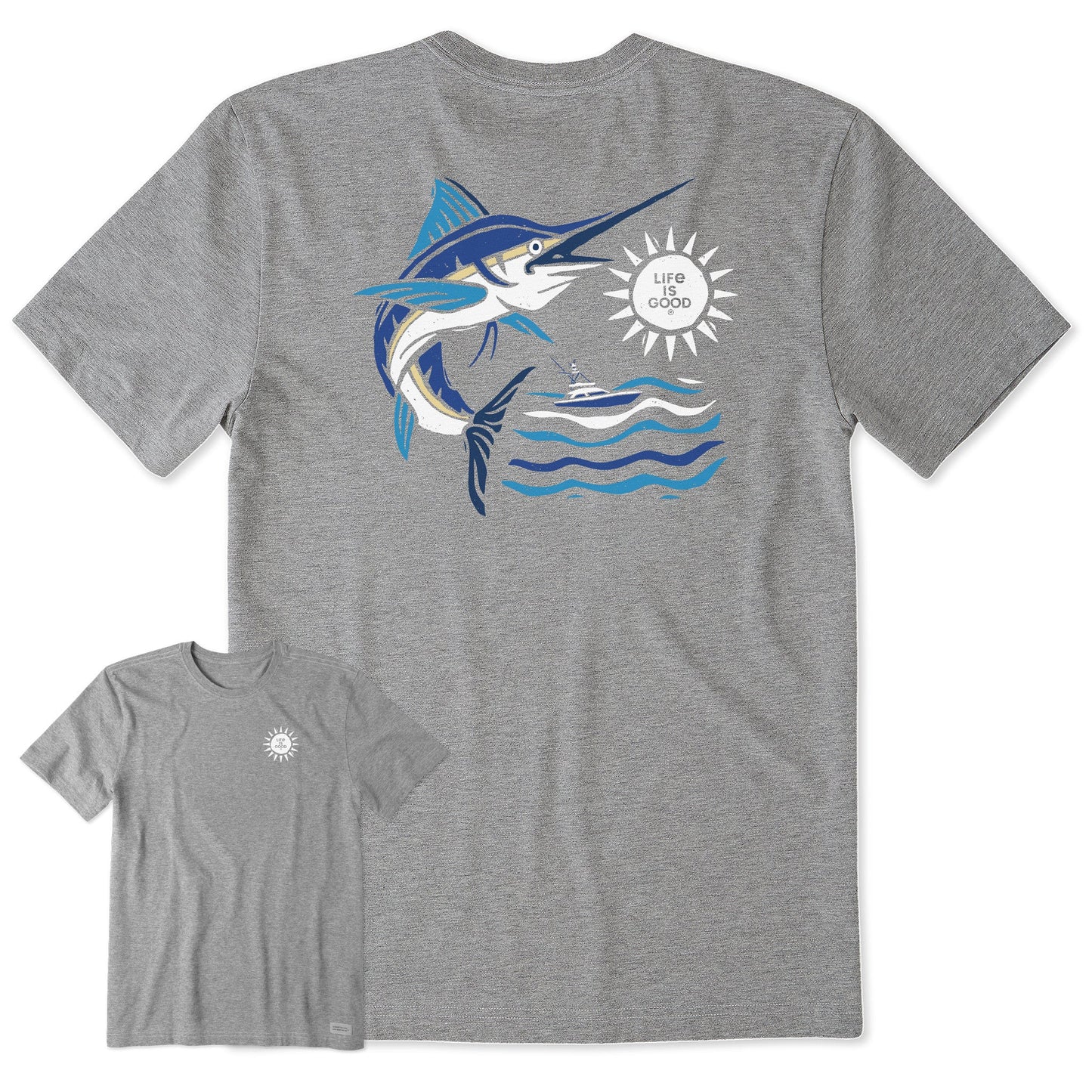 Men's Woodcut Marlin Short Sleeve Tee