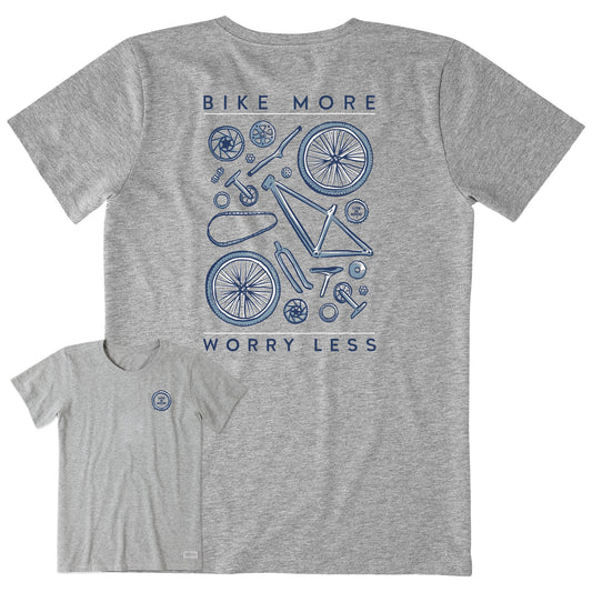 Women's Bike More Worry Less Short Sleeve Tee