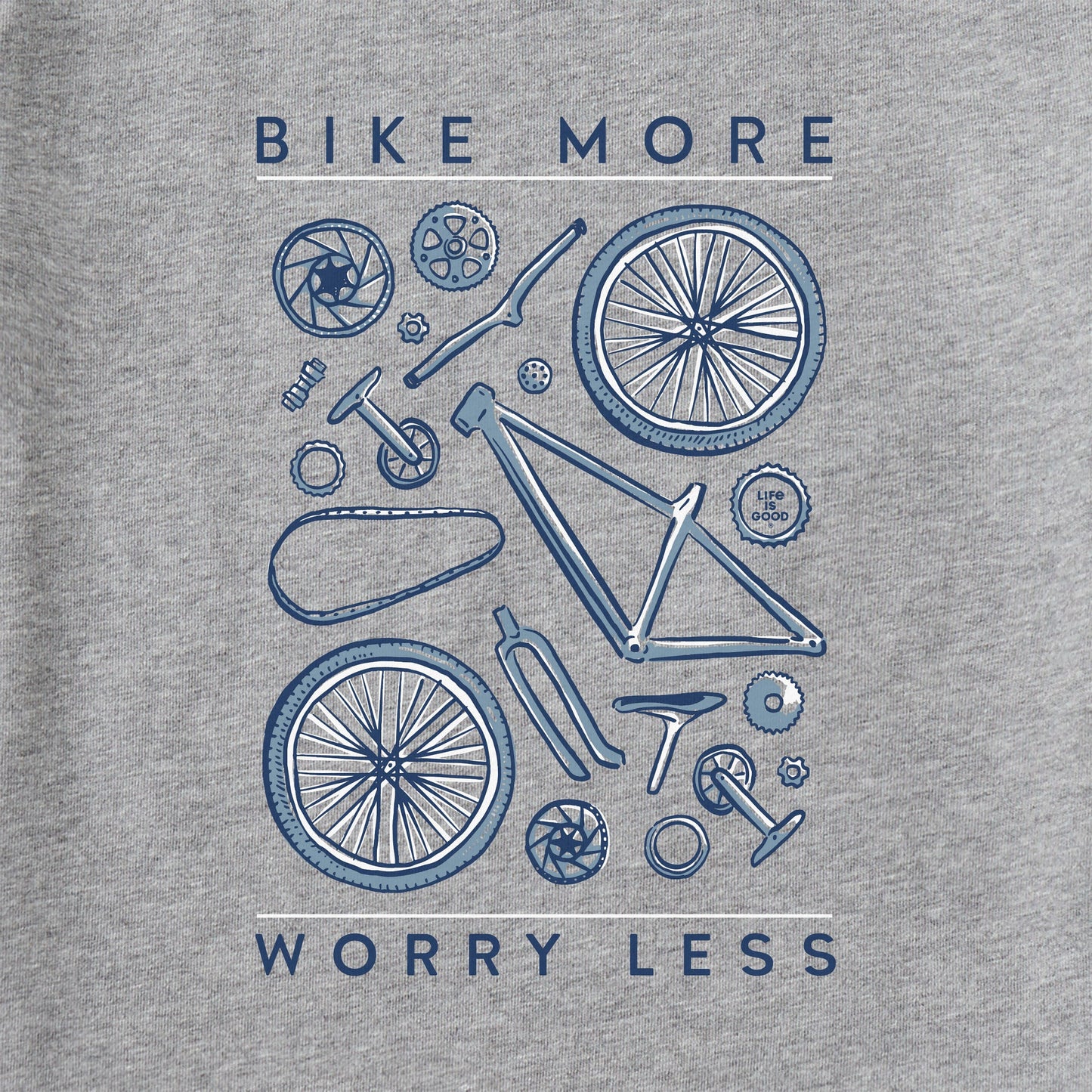 Women's Bike More Worry Less Short Sleeve Tee