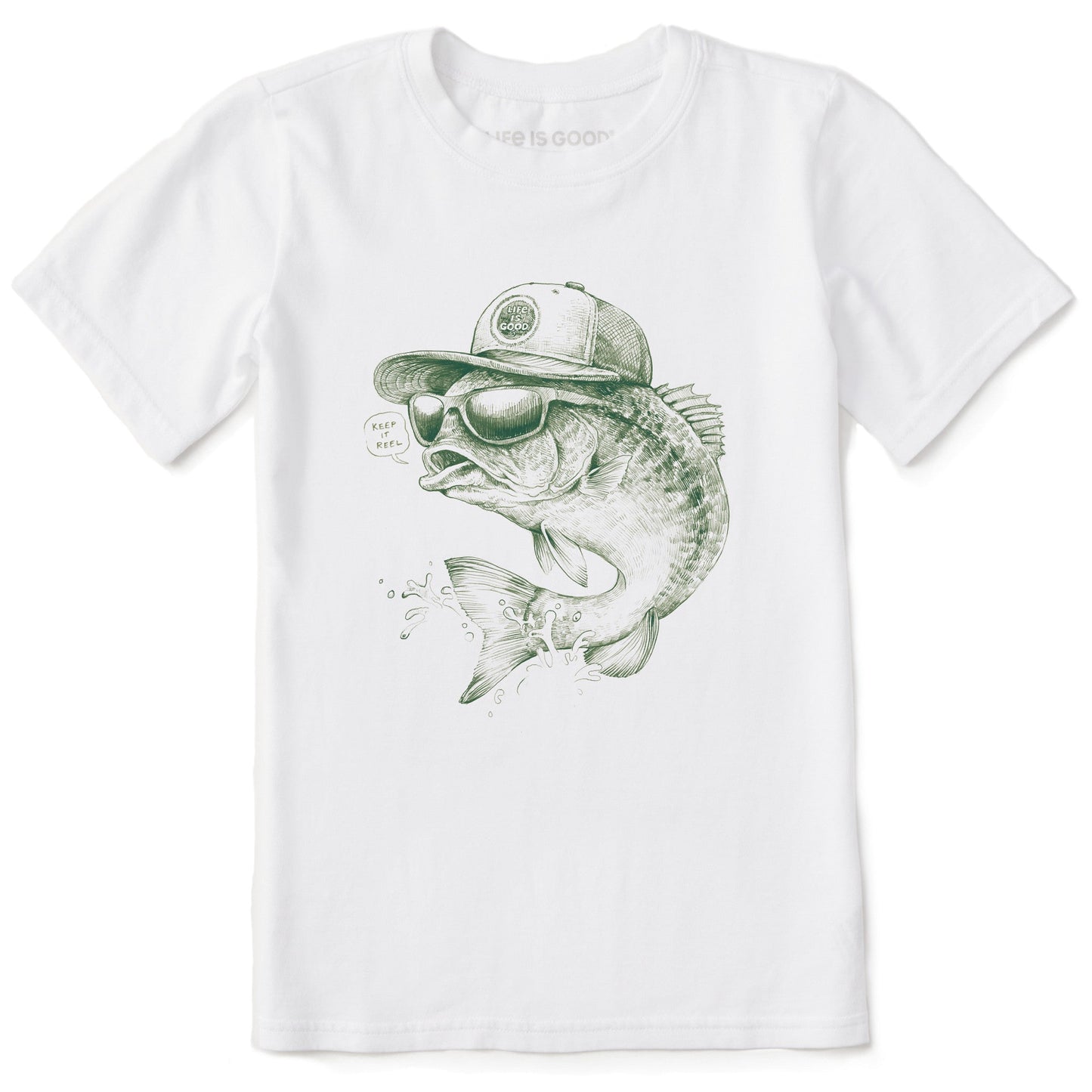 Kids Keep it Reel Short Sleeve Crusher Tee