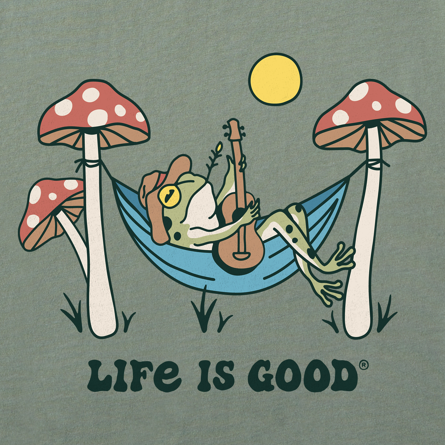 Men's Frog Guitar Hammock Short Sleeve Tee
