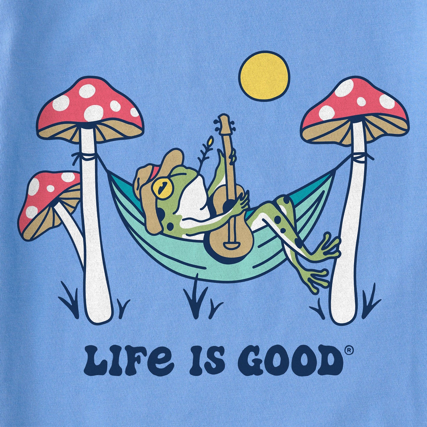 Women's Frog Guitar Hammock Short Sleeve Crusher Boxy Tee