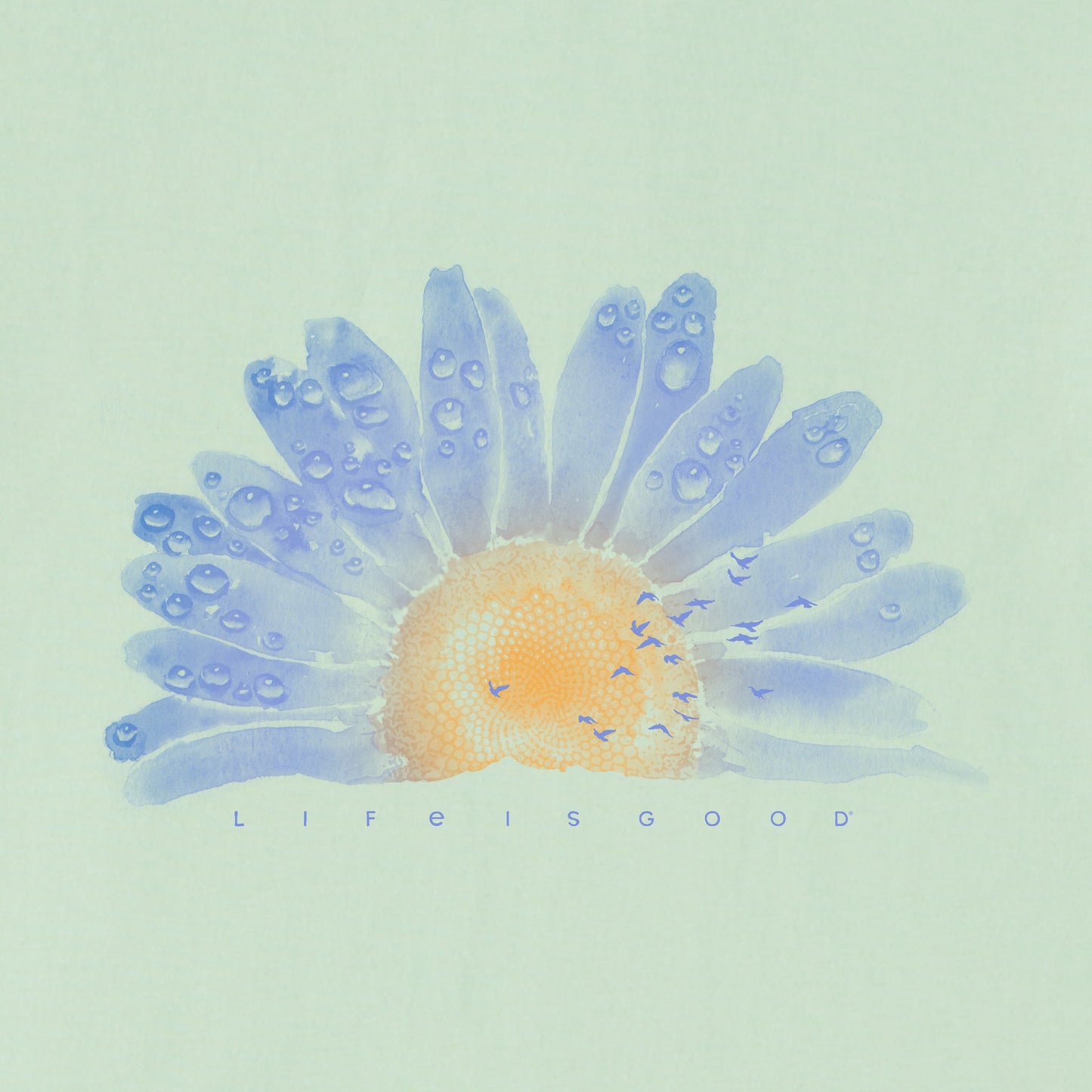 Women's Watercolor Daisy Short Sleeve Tee