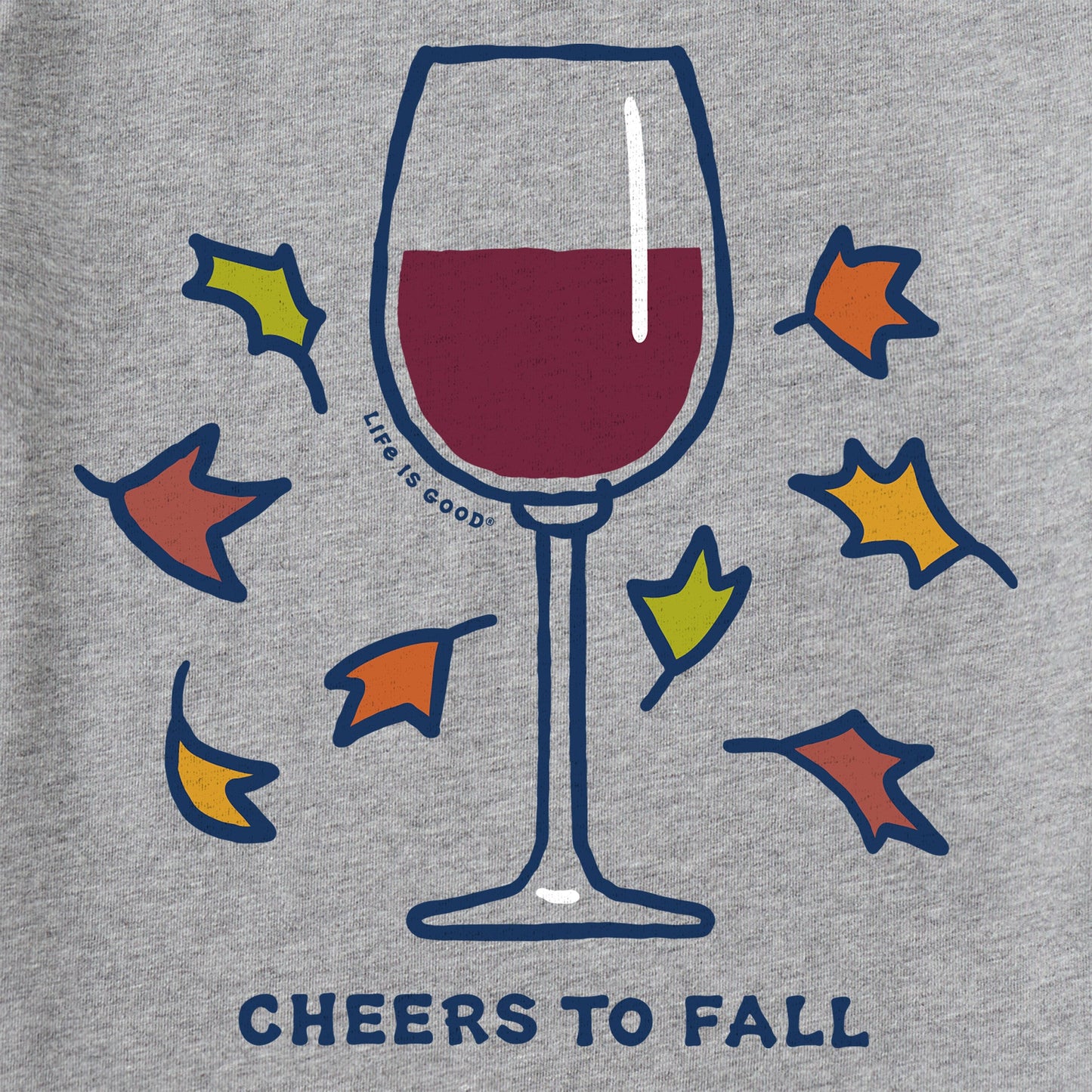 Women's Cheers to Fall Wine Short Sleeve Vee