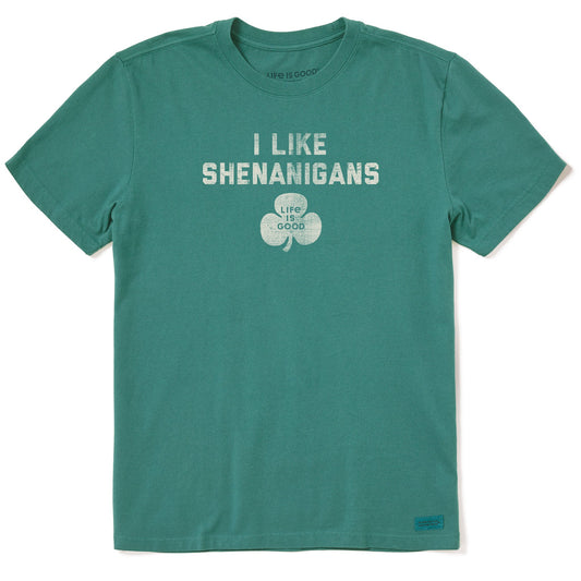 Men's I Like Shenanigans Short Sleeve Crusher Tee