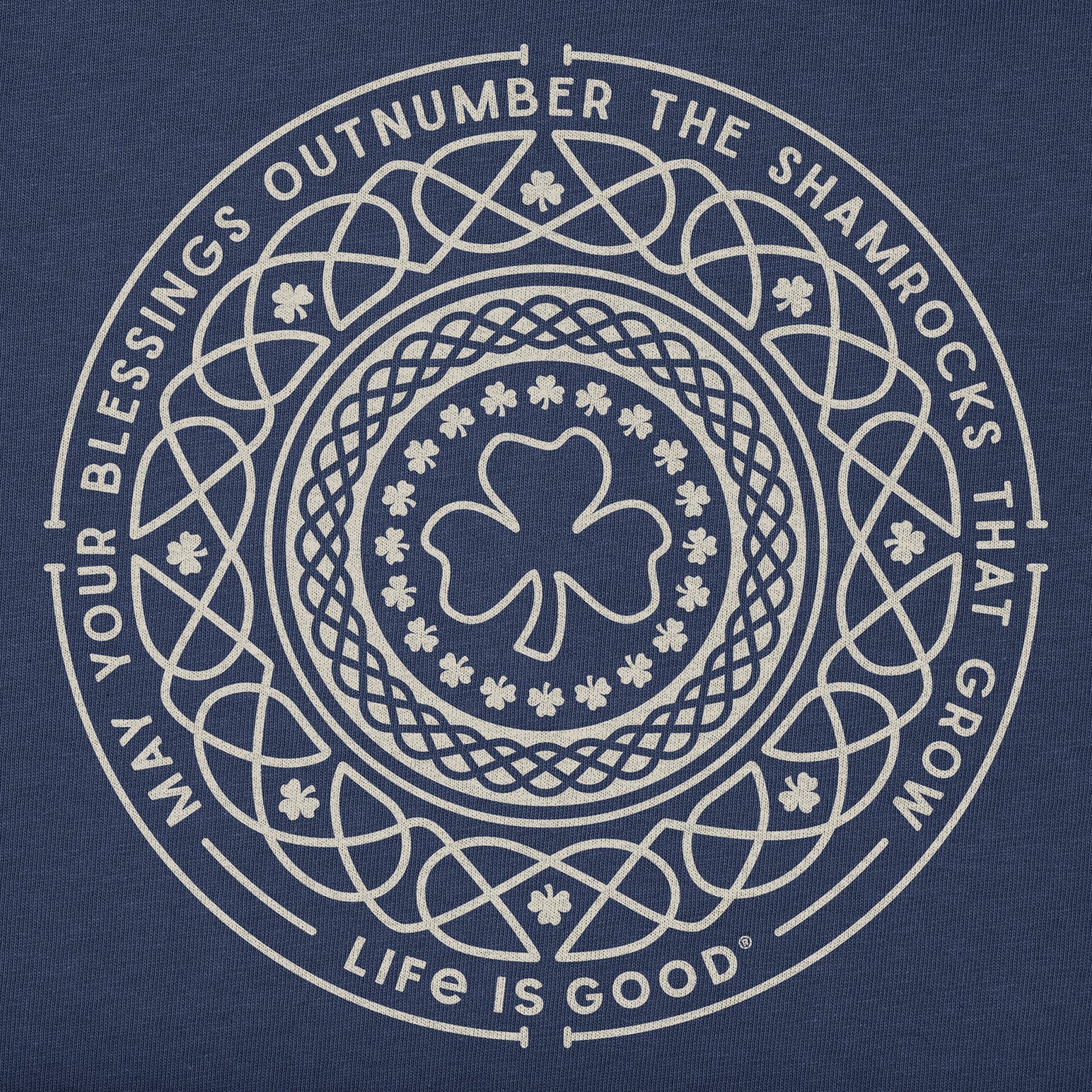 Men's Shamrock Mandala Short Sleeve Crusher Tee