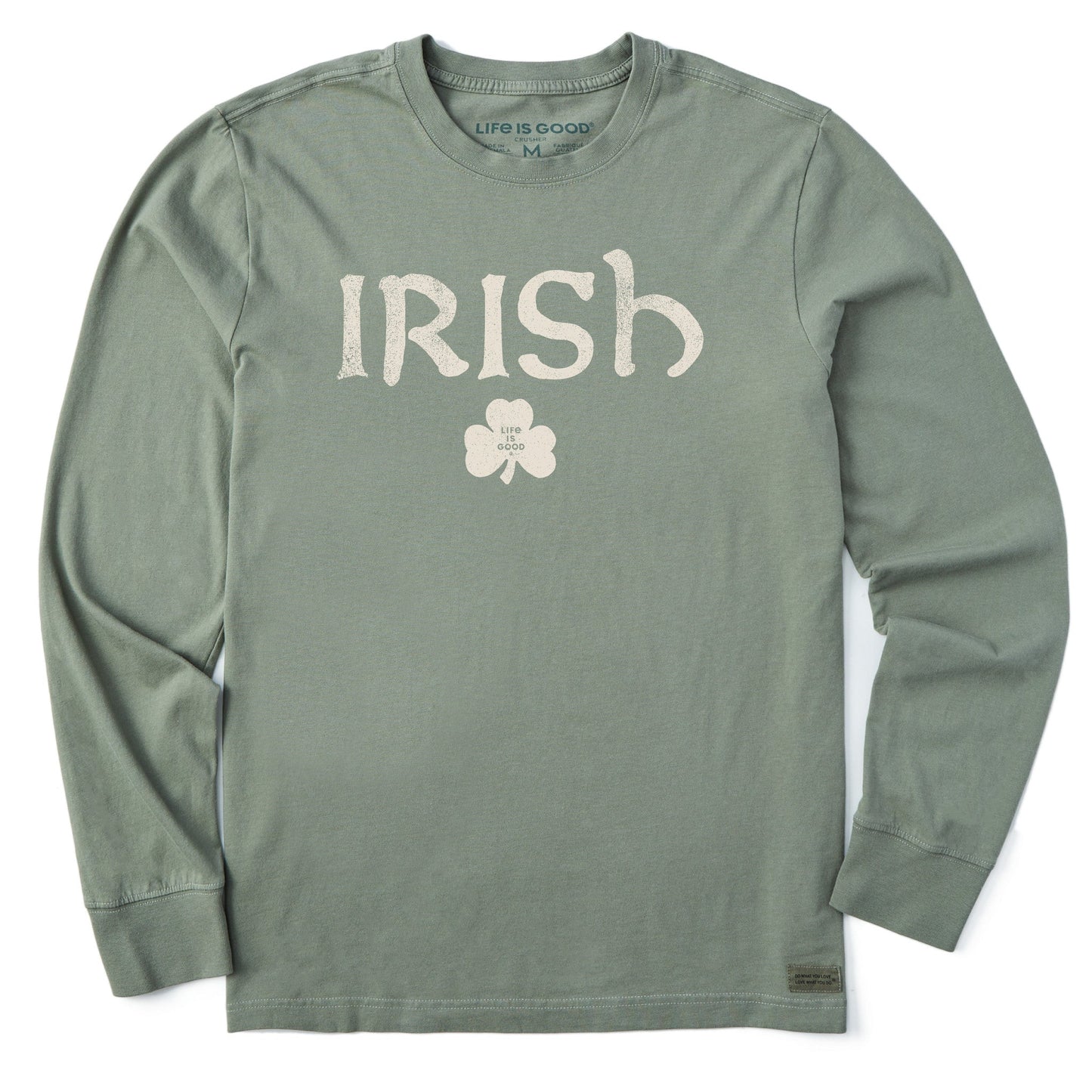 Men's Irish Clover 2 Long Sleeve Crusher Tee