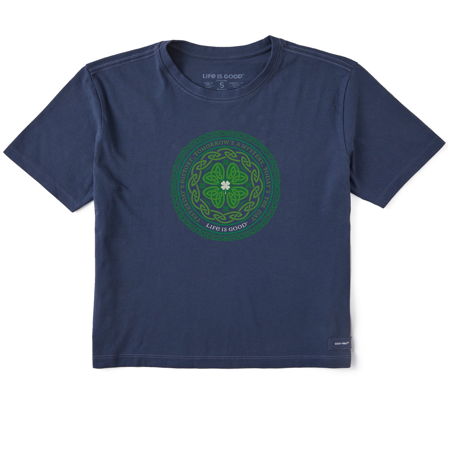 Women's Celtic Mandala Short Sleeve Crusher Boxy Tee