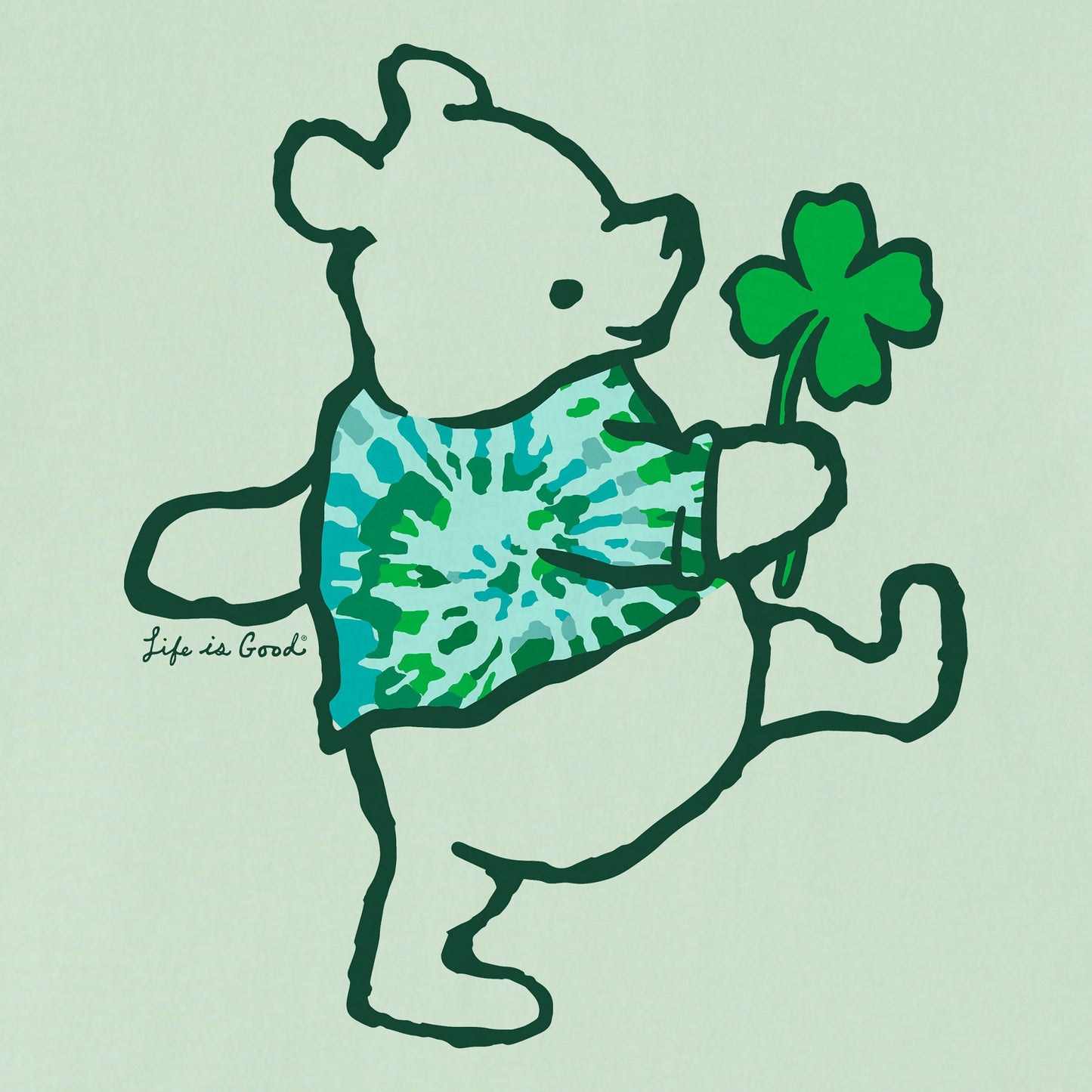 Women's Winnie with Clover Short Sleeve Crusher Tee